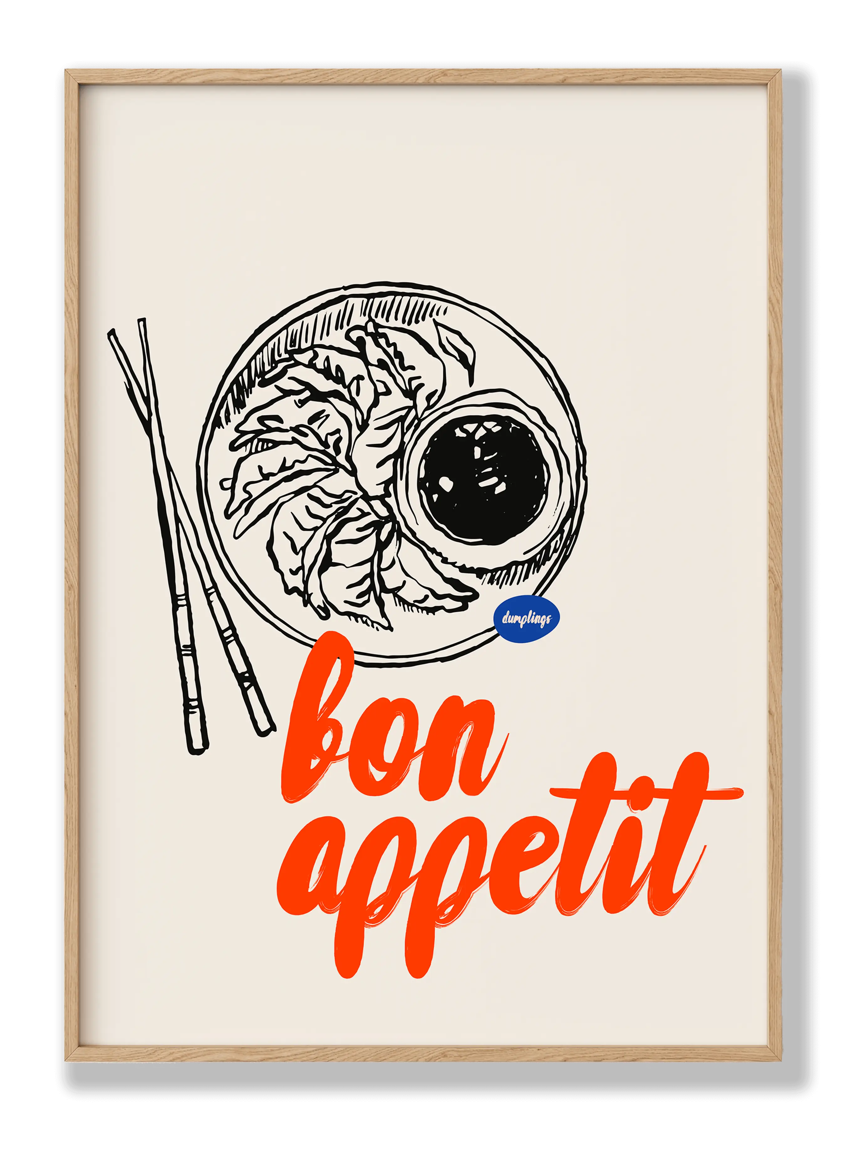 Bon Appetit Dumplings Plakat
