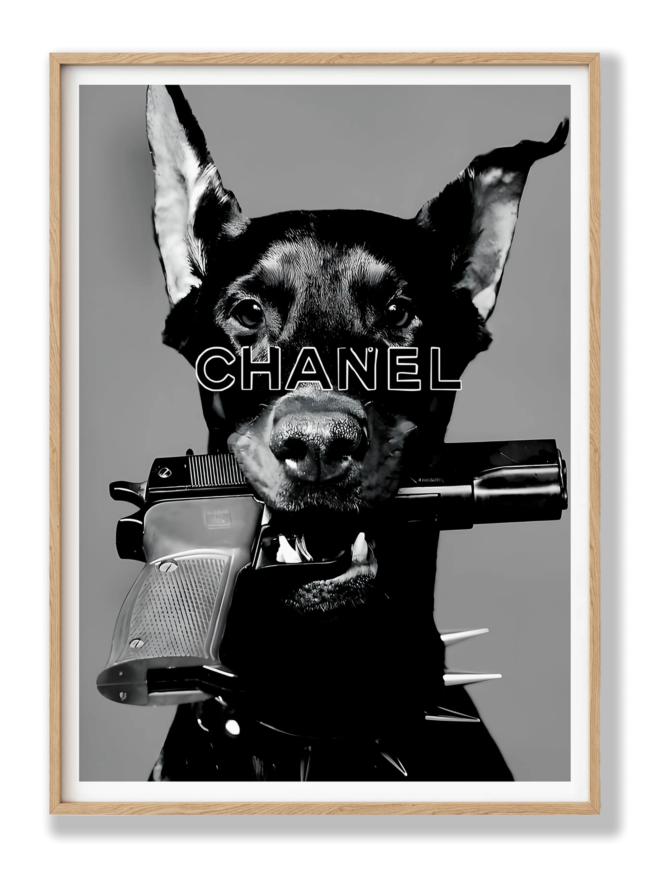 Dobermann x Chanel Plakat