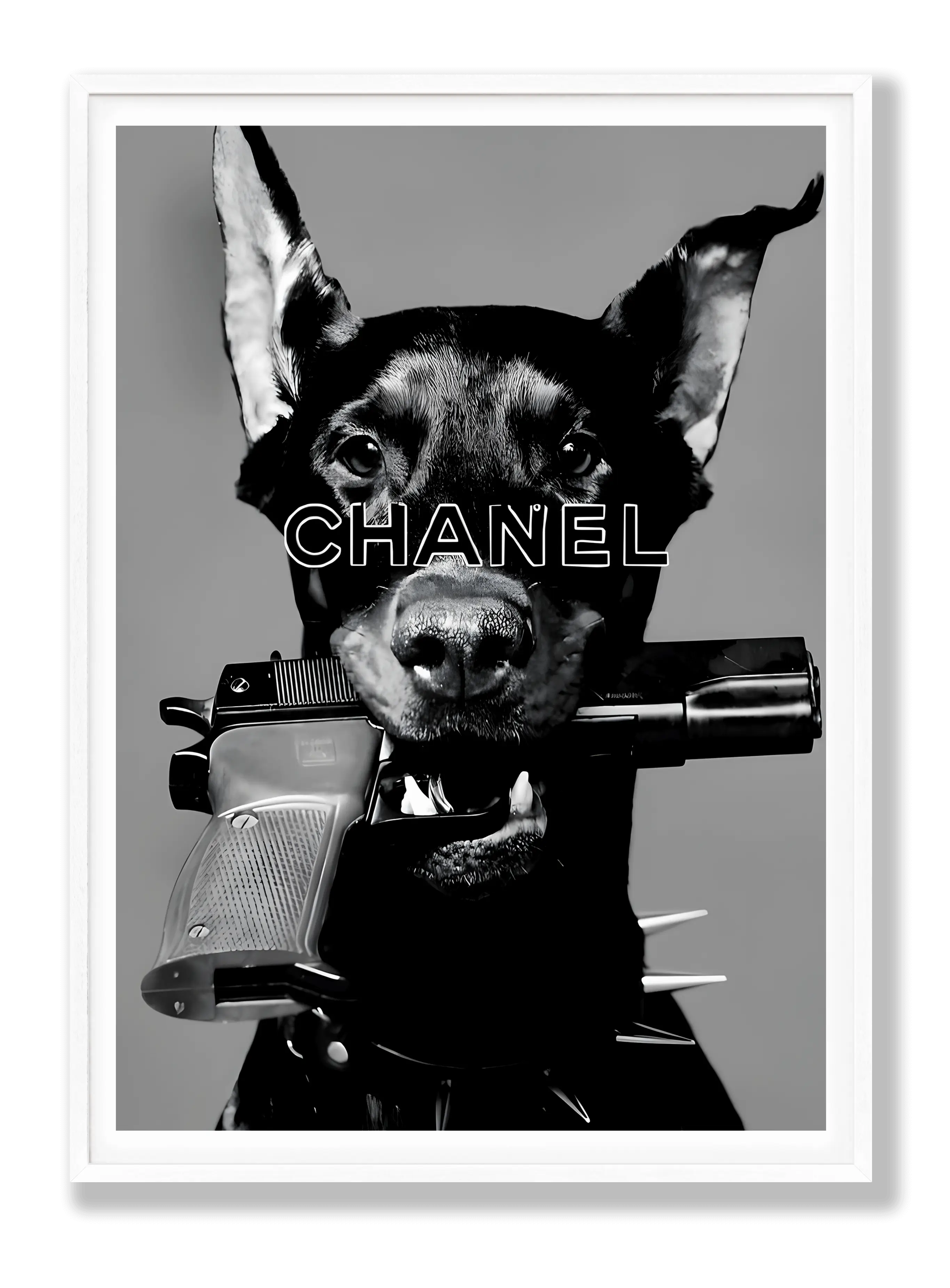 Dobermann x Chanel Plakat
