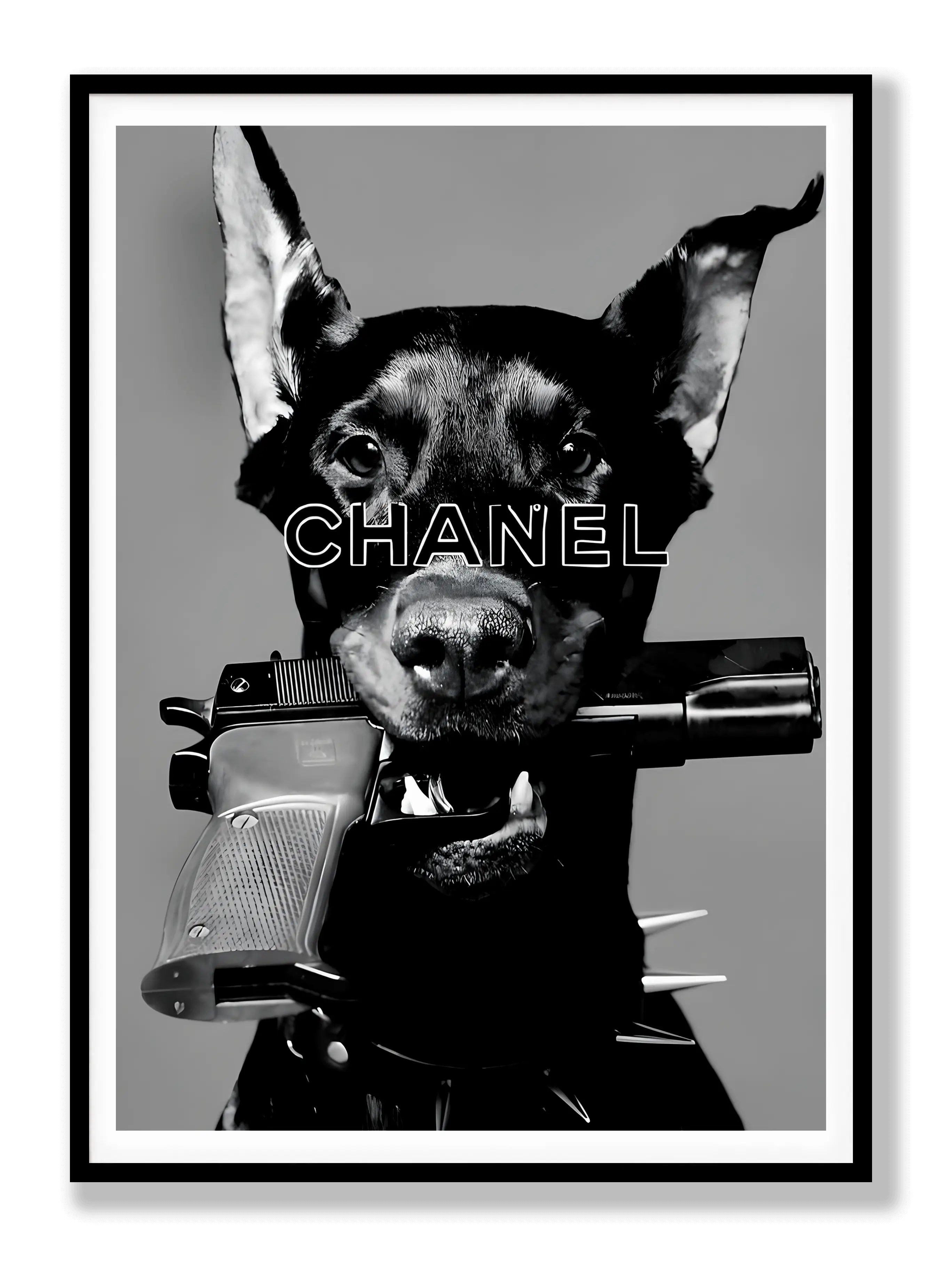 Dobermann x Chanel Plakat