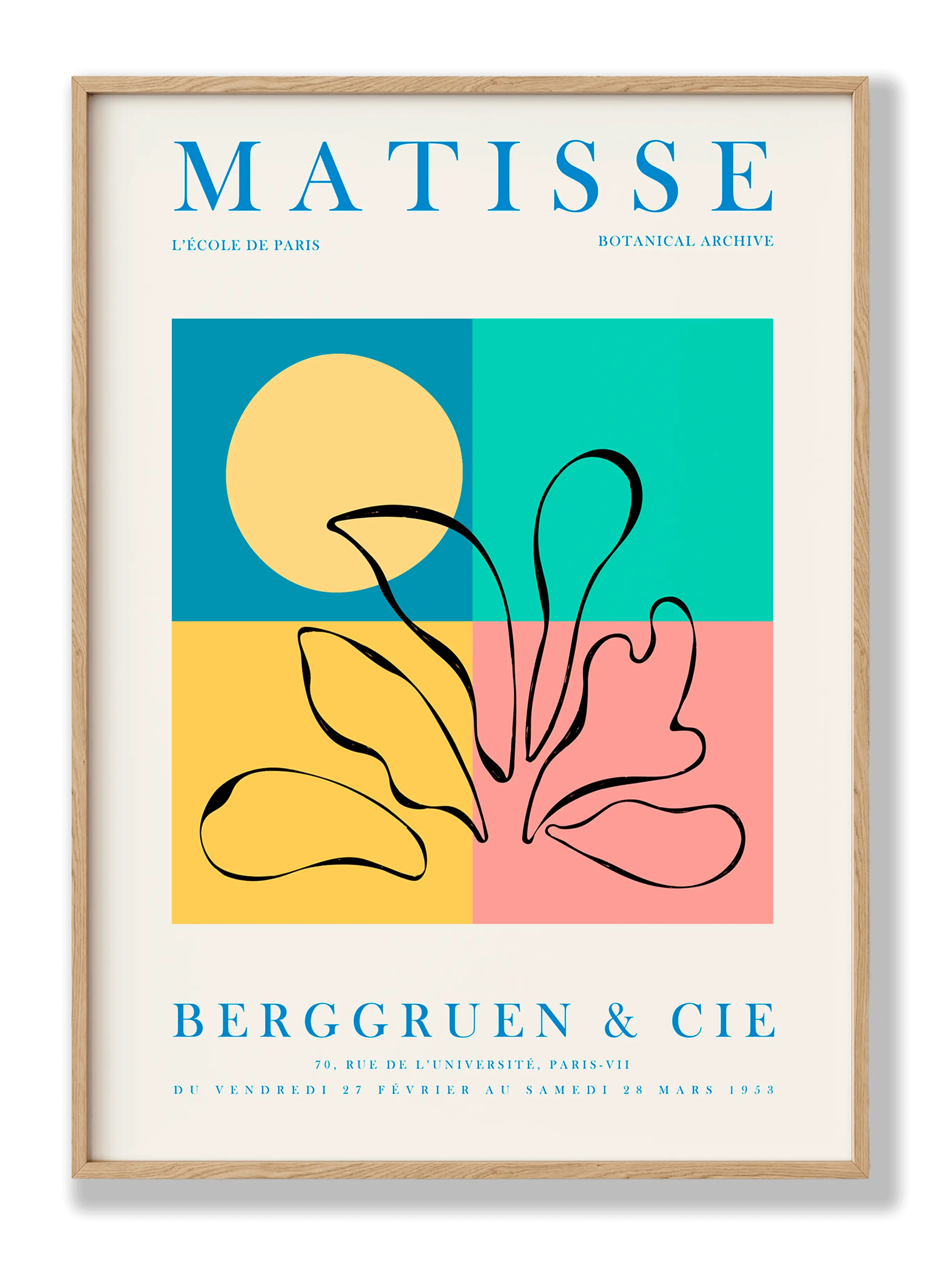 Henri Matisse - Berggruen & Cie Plakat