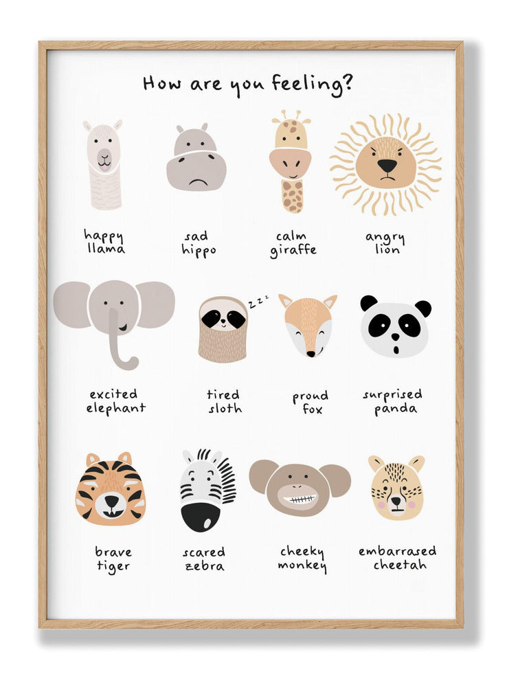 Children's calming meditation emotions print 1