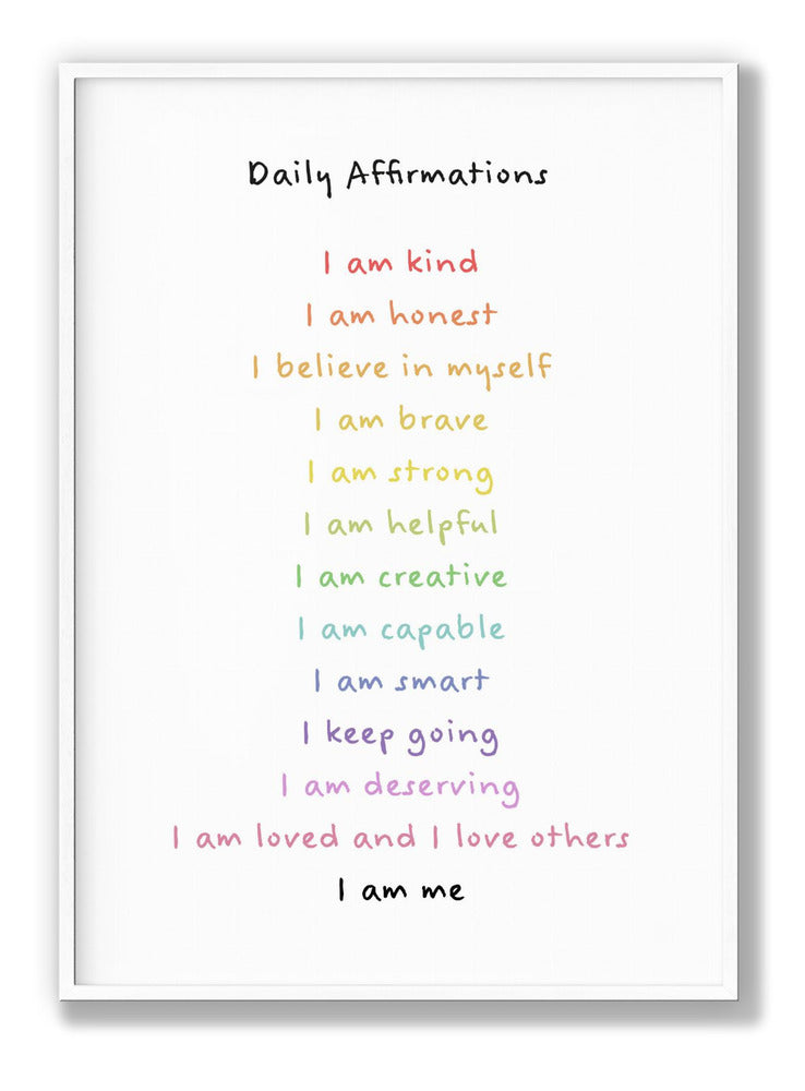 Children's affirmations emotions print 3