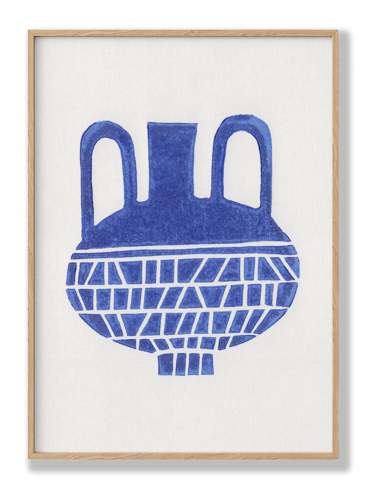 Linocut Vase Plakat