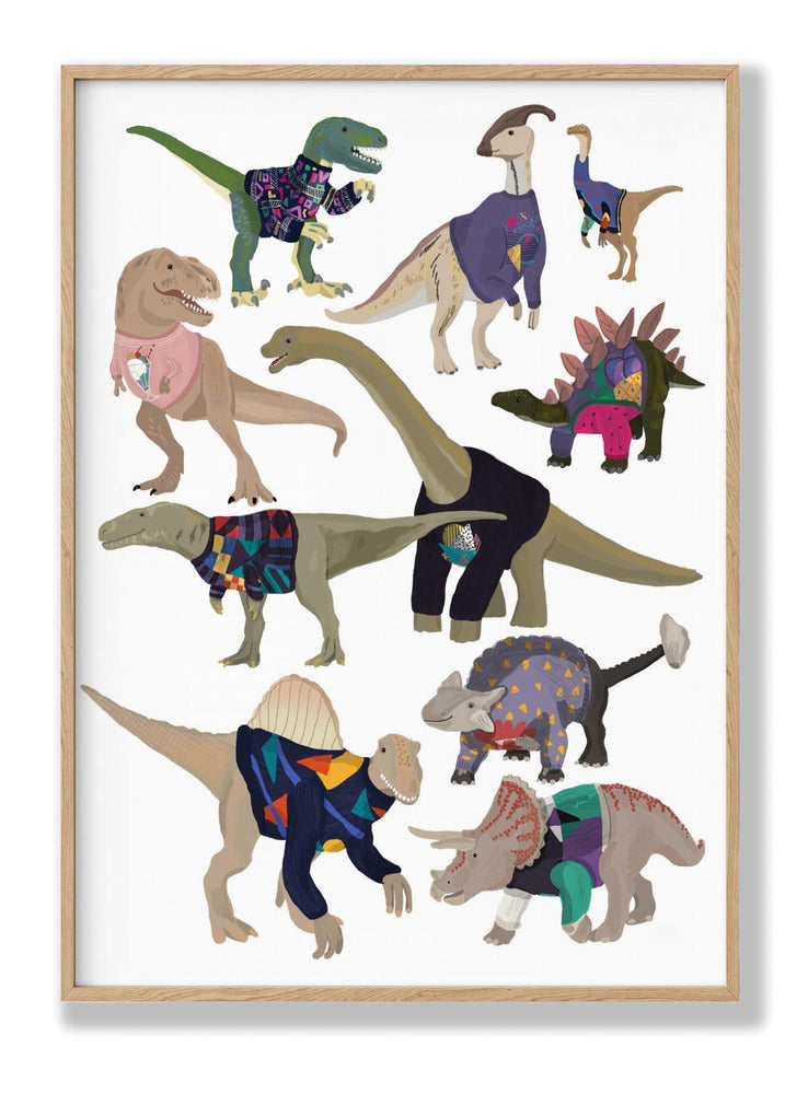 Dinosaurs In 80s Jumpers