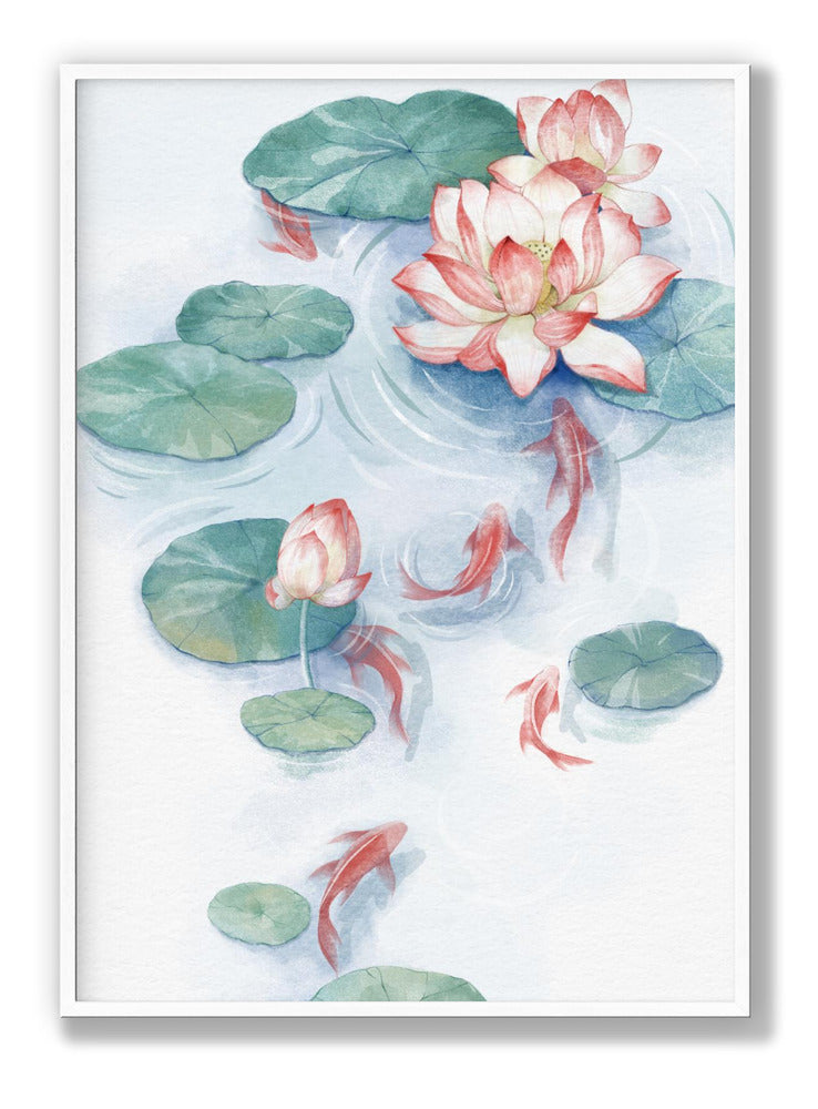 Lotus Pond Water Color