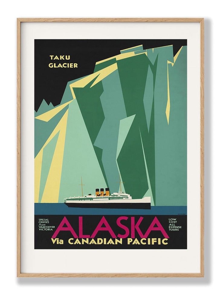 Alaska Via Canadian Pacific. Taku Glacier