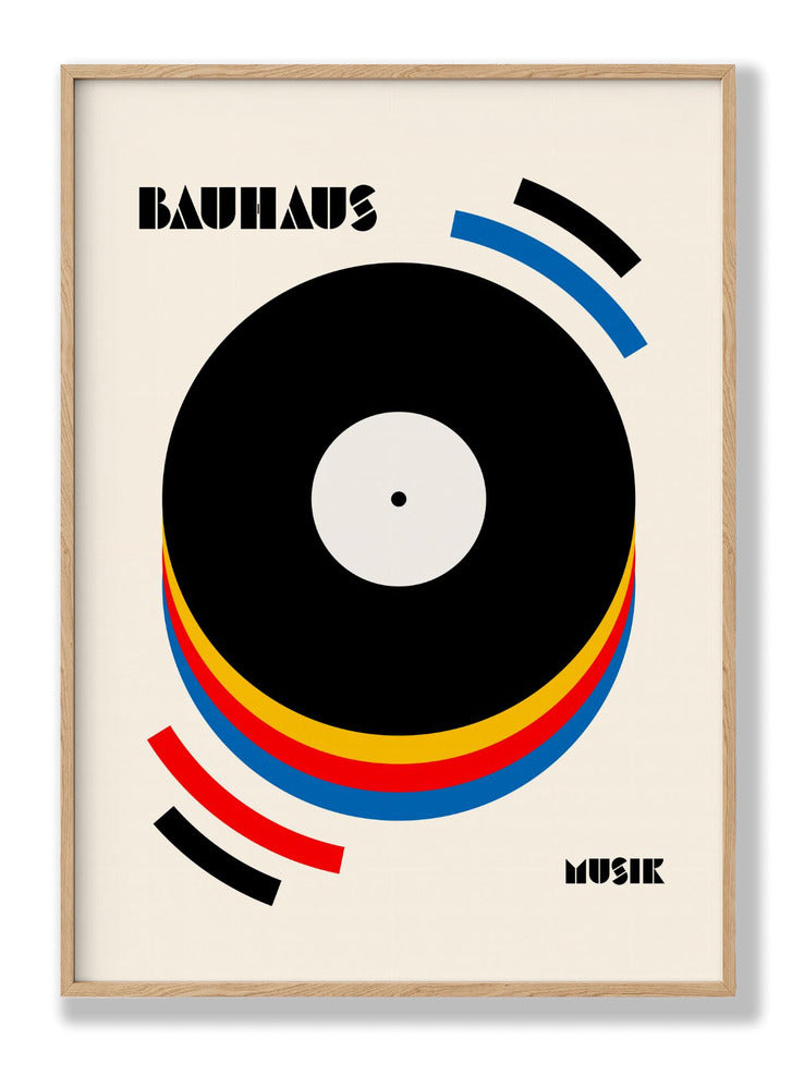 Bauhaus Musik Retro Illustration Plakat