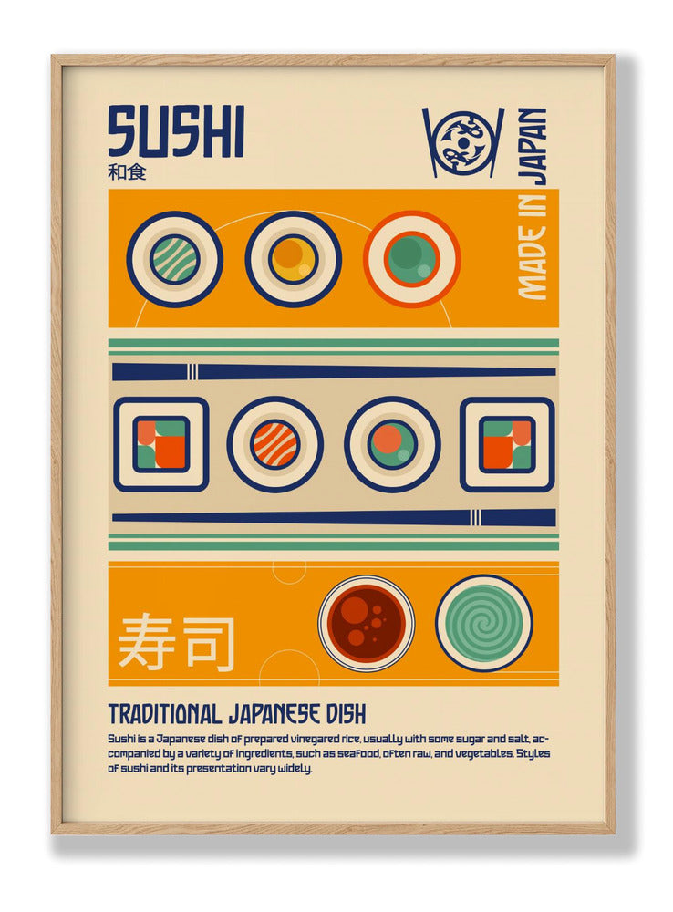 Sushi Japanese Food Print