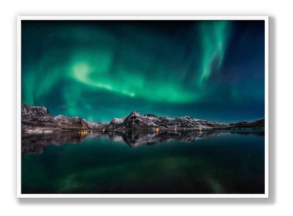 Lofoten Aurora Reflection