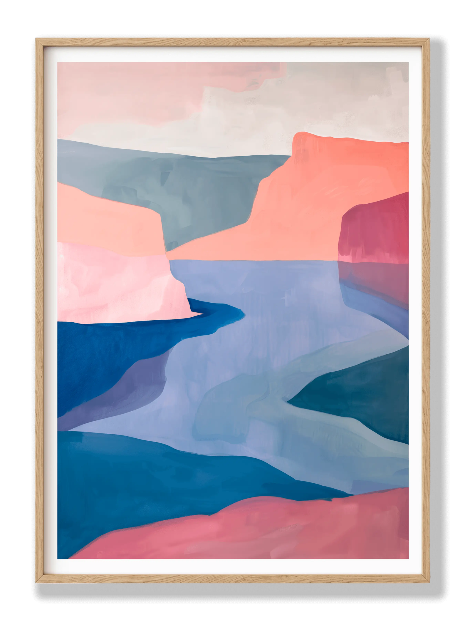 Abstract Lake plakat