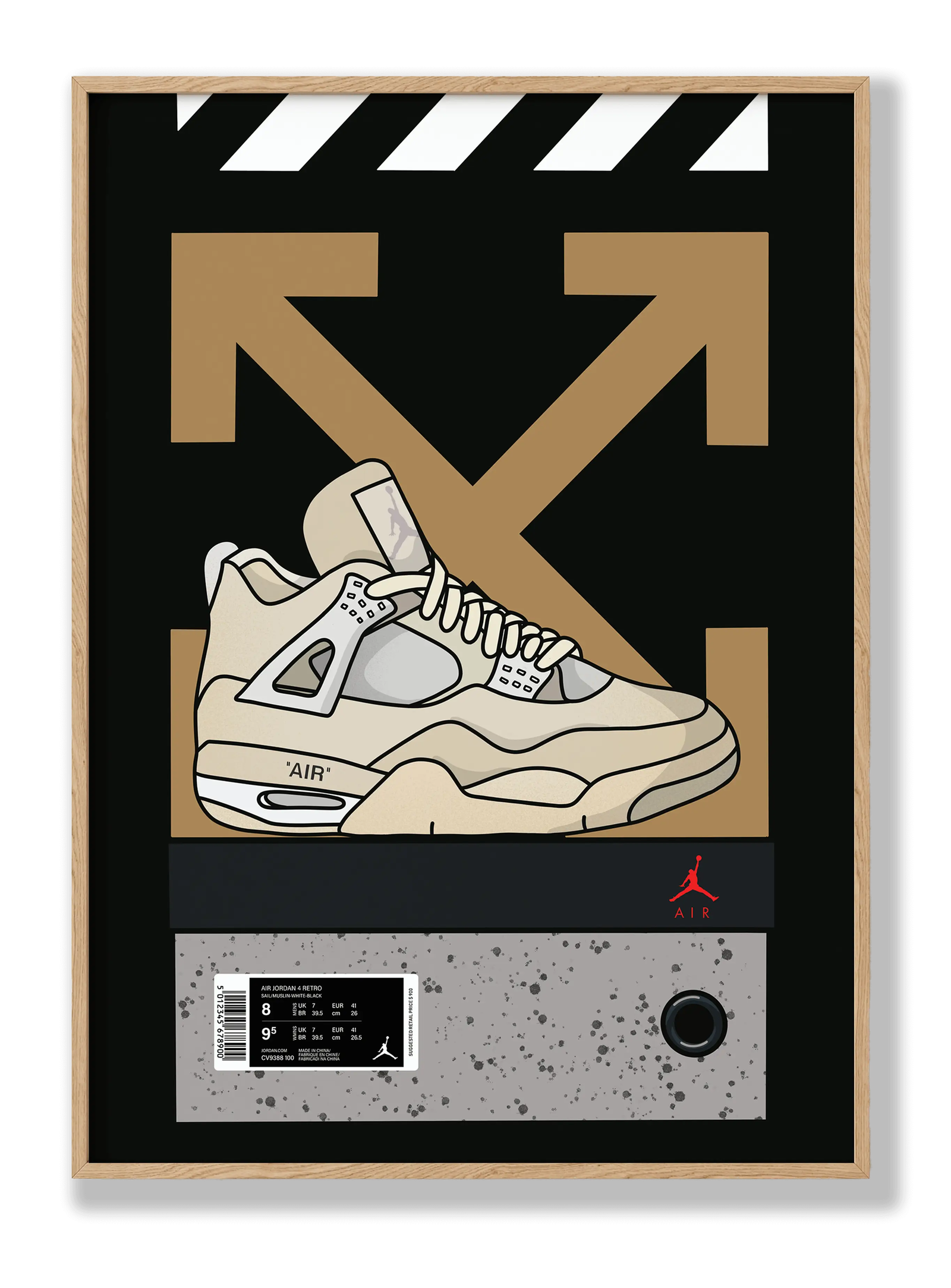 Air Jordan 4 ''OFF WHITE'' plakat