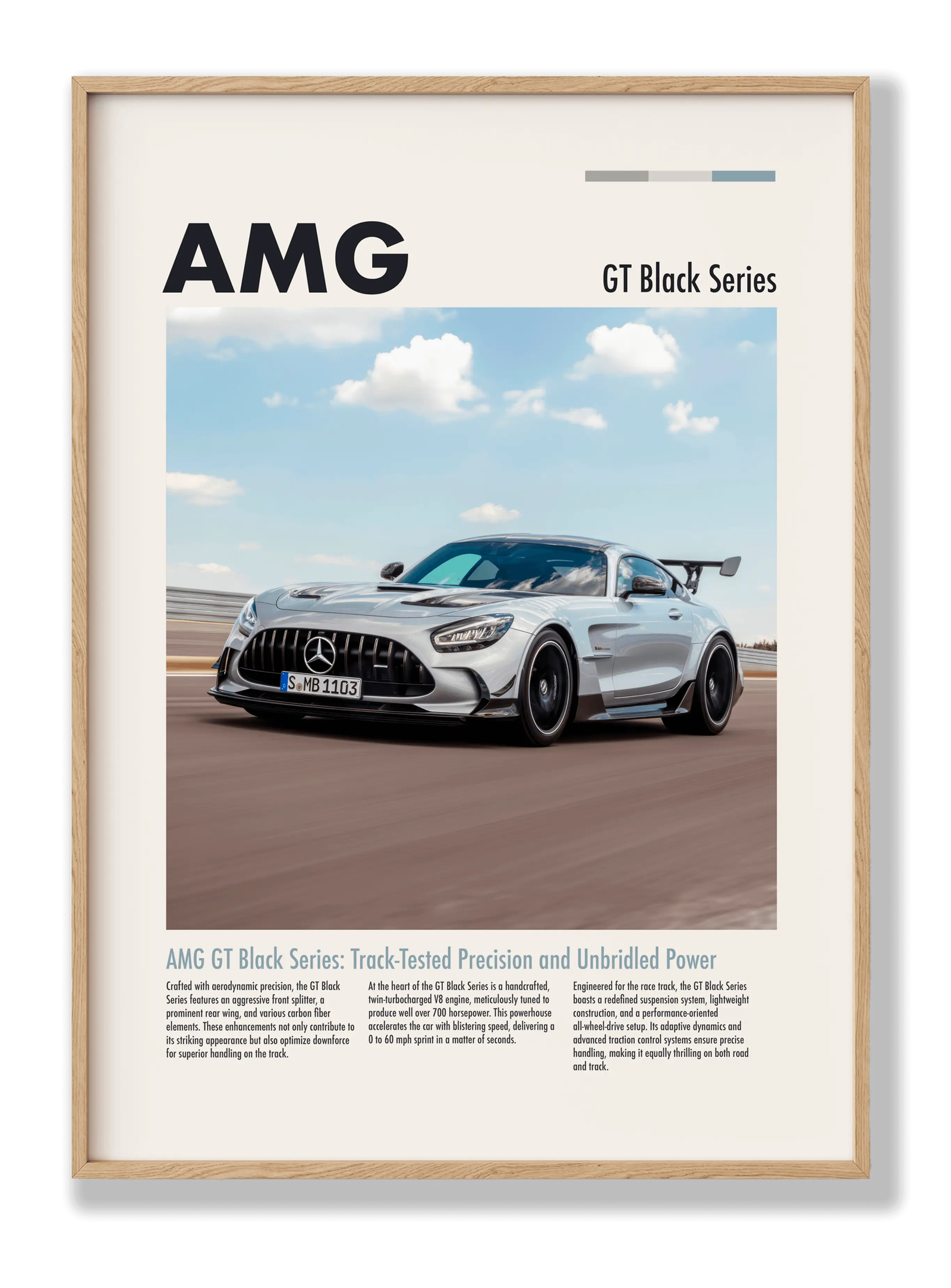 Amg GT Black Series plakat