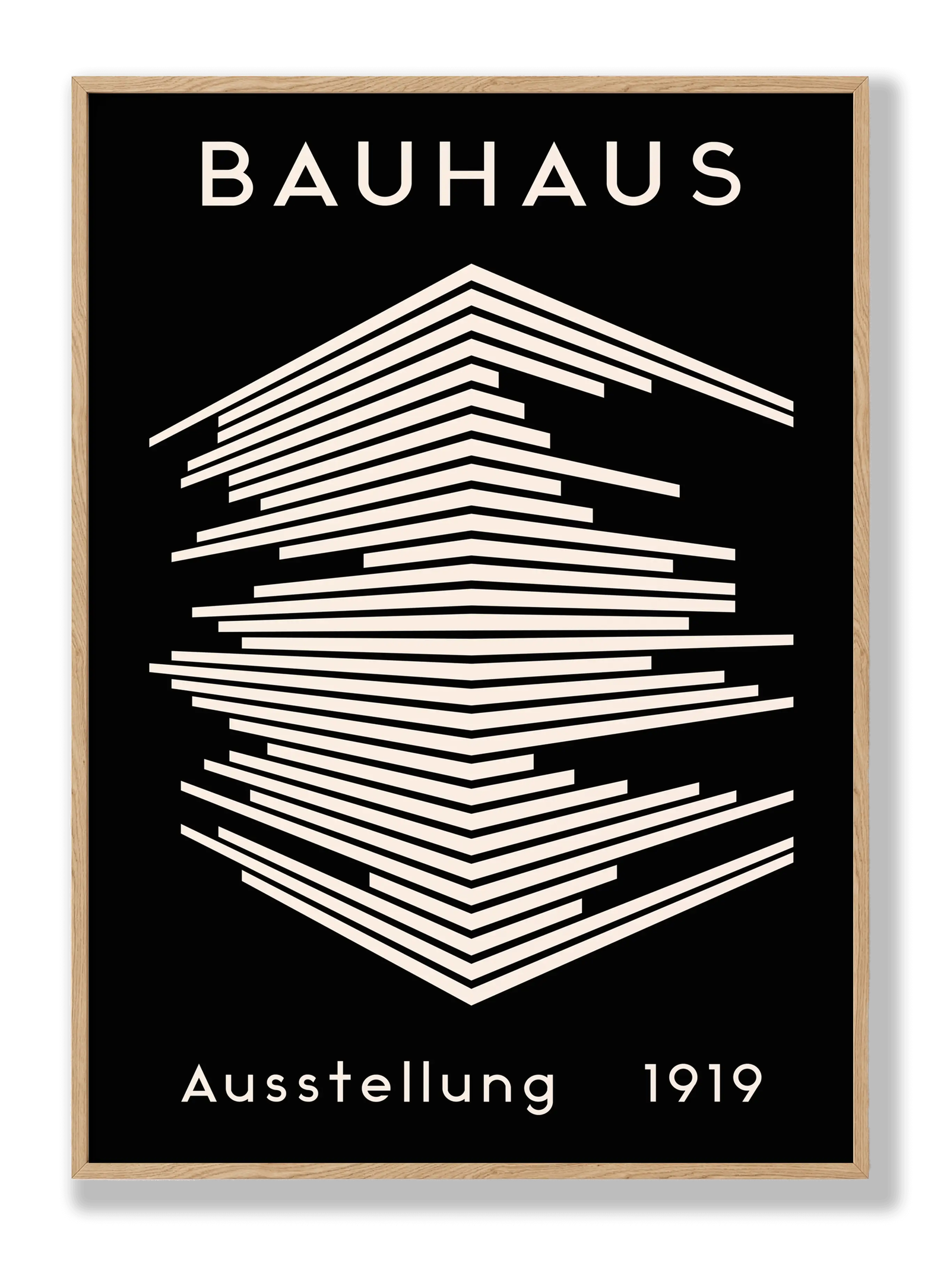 Bauhaus 1919 Black Stripes plakat