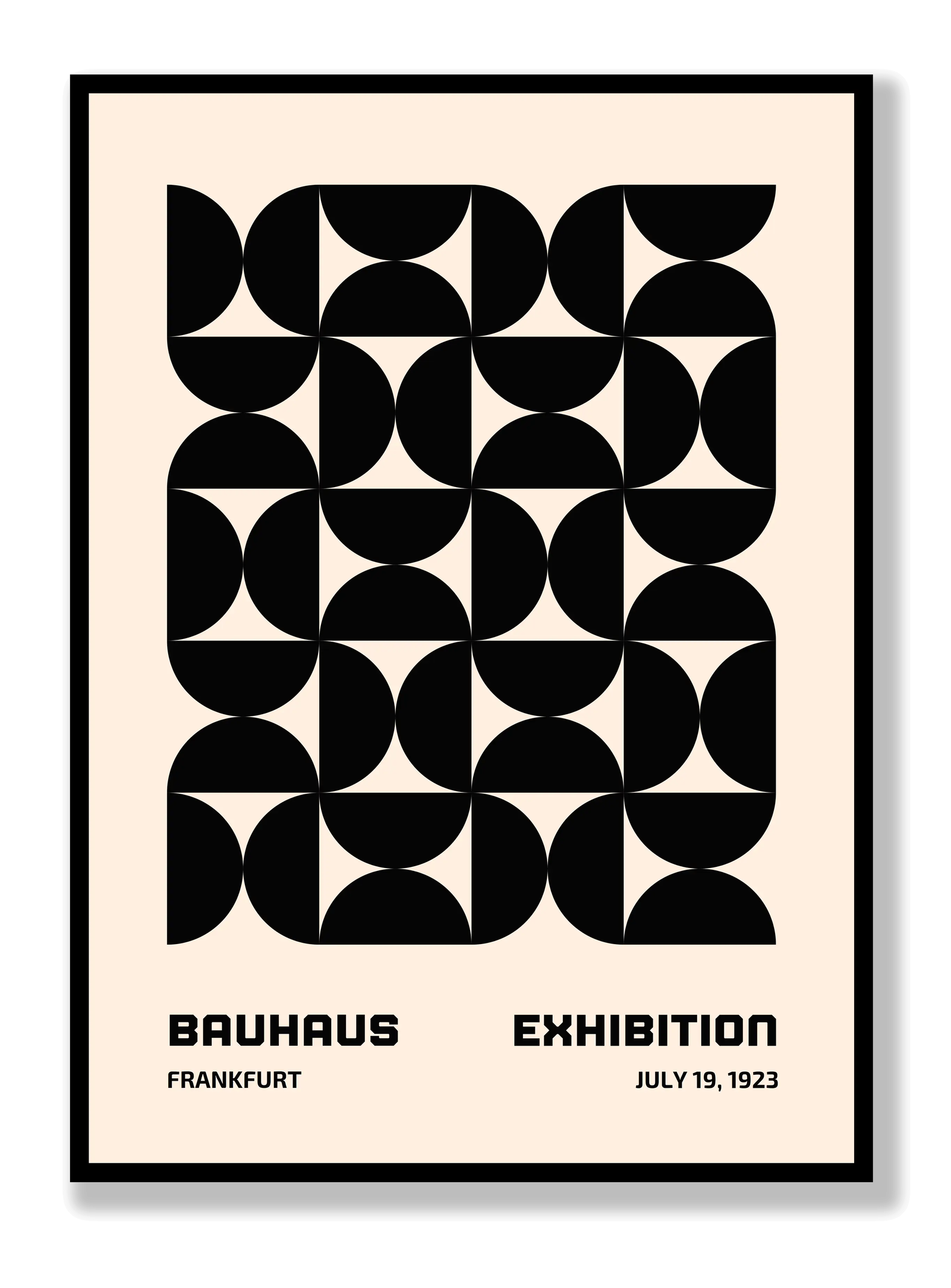 Bauhaus Black Hourglass plakat