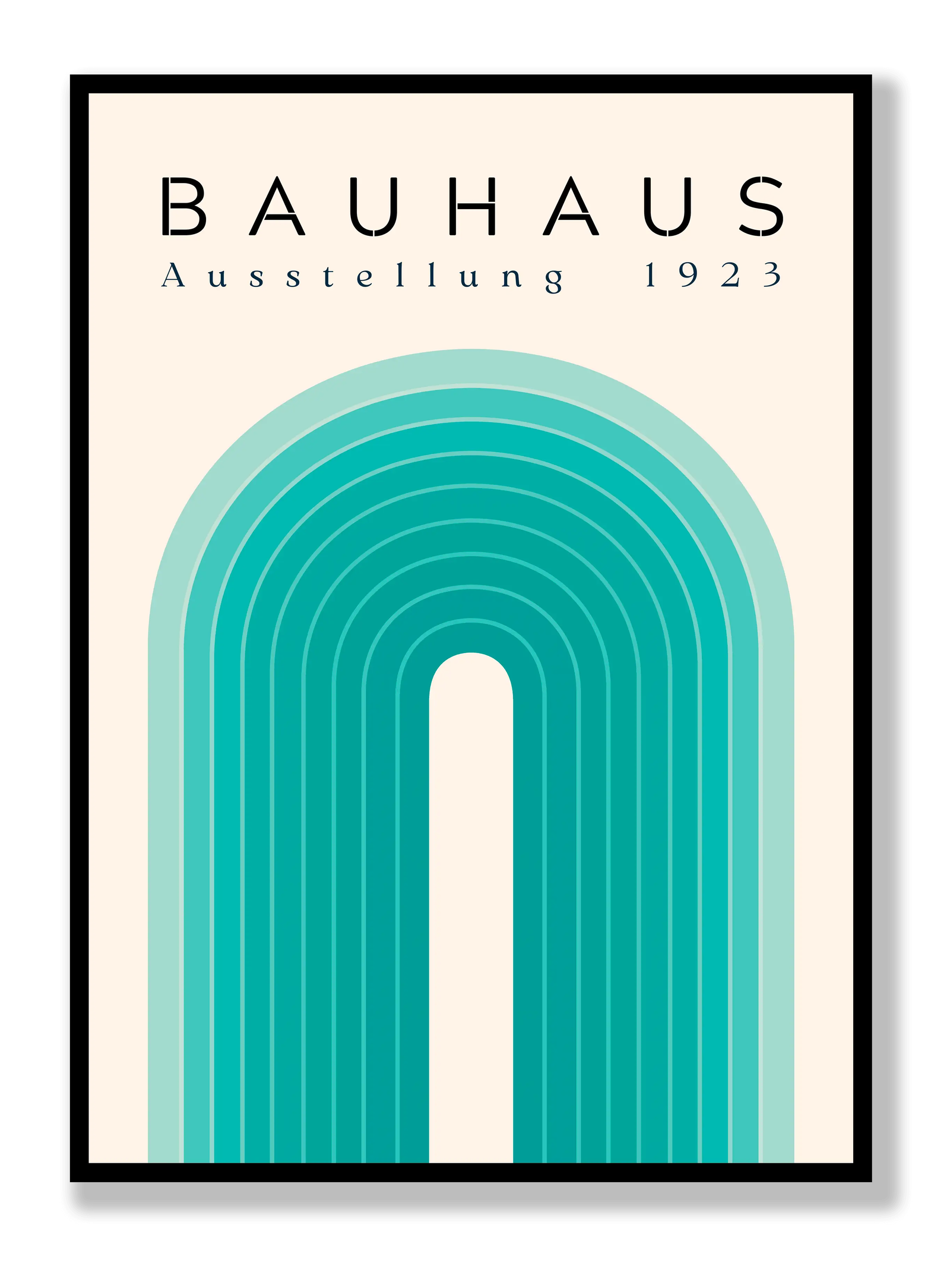 Bauhaus Blue Bridge plakat