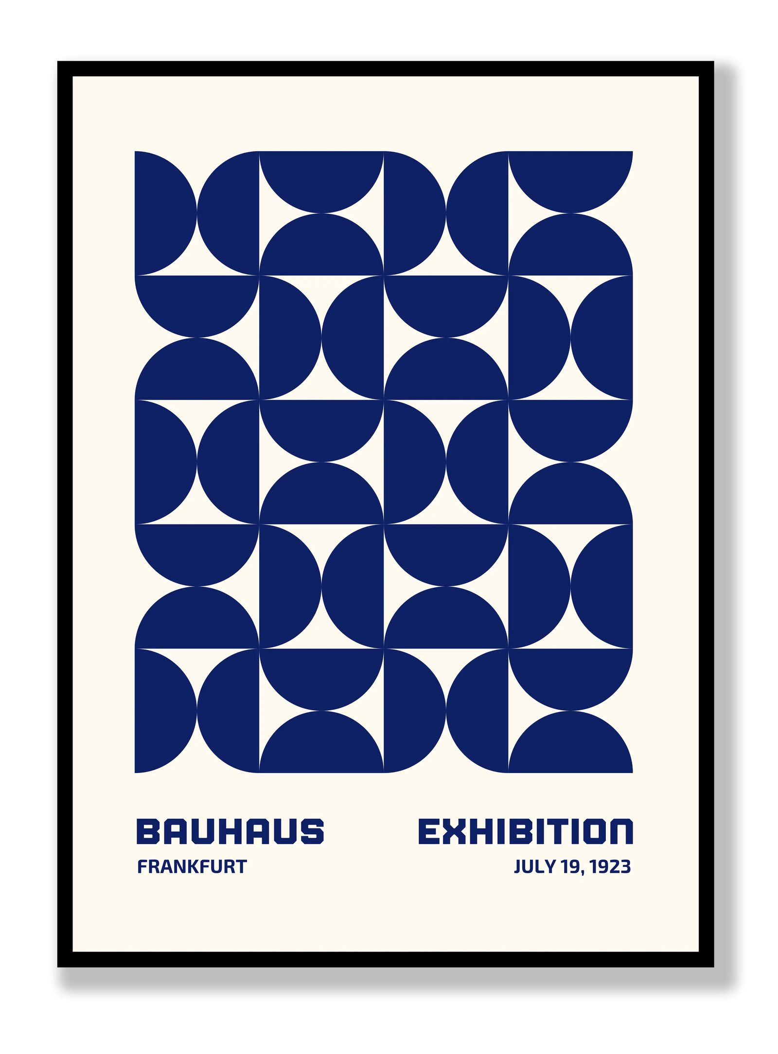 Bauhaus Blue Hourglass plakat