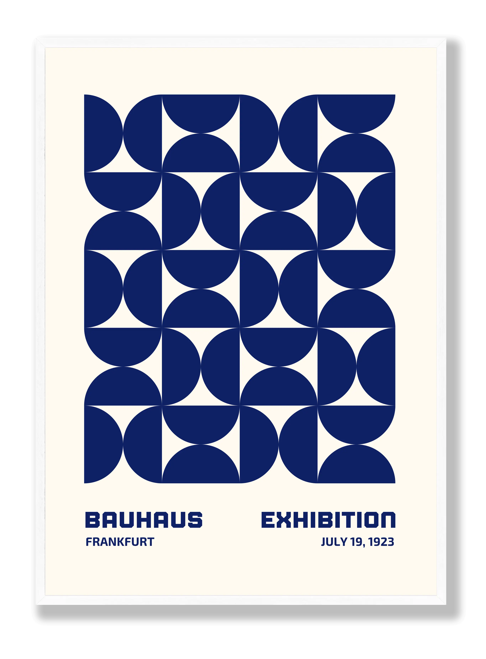 Bauhaus Blue Hourglass plakat