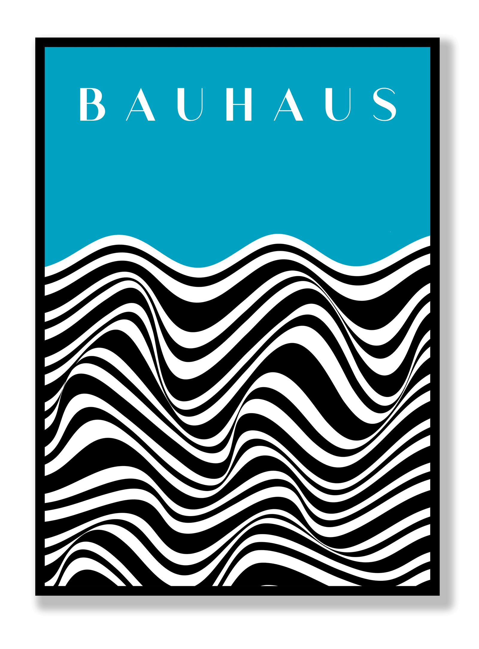 Bauhaus Blue Zebra plakat