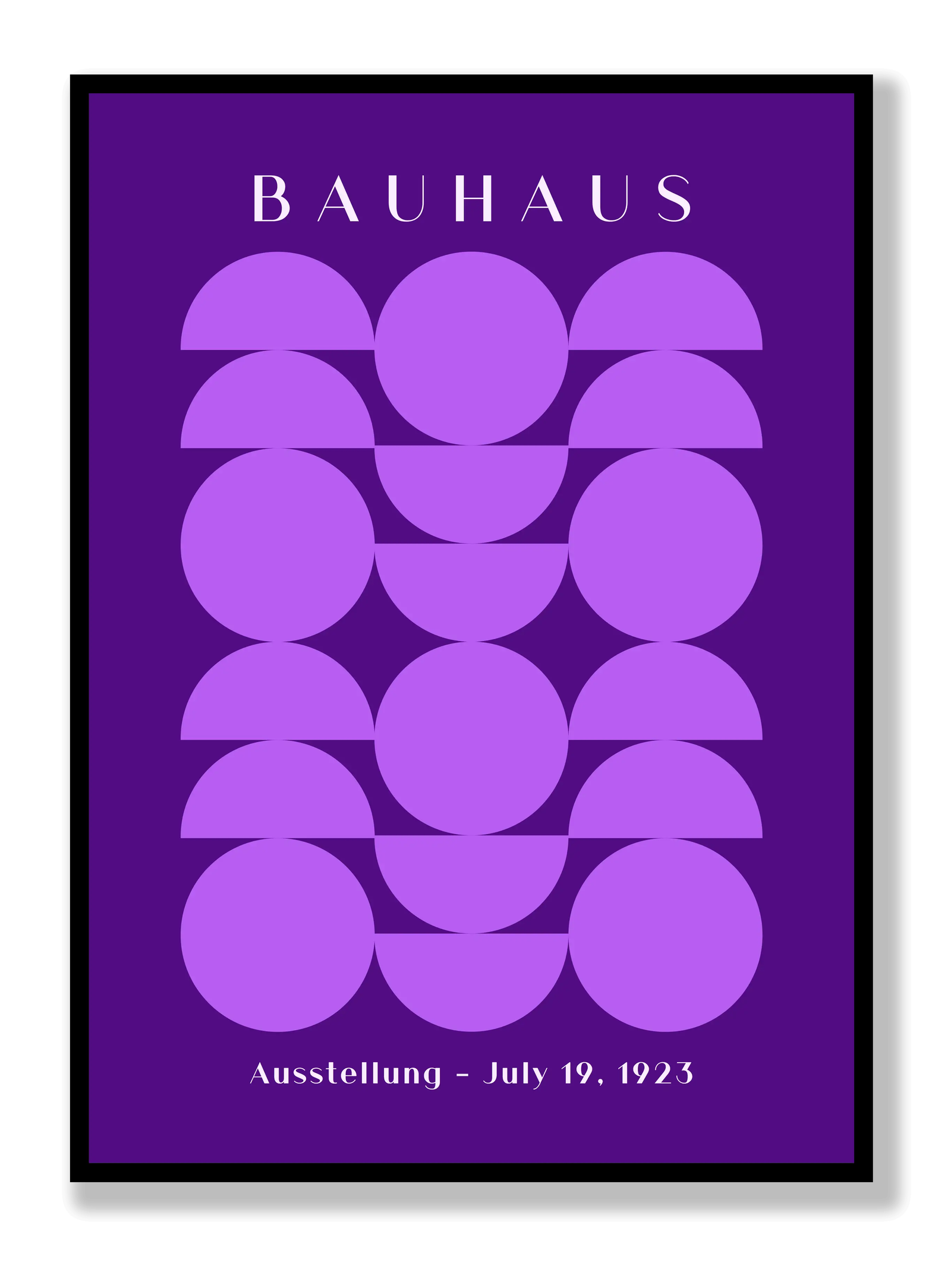 Bauhaus Half Purple 2 plakat