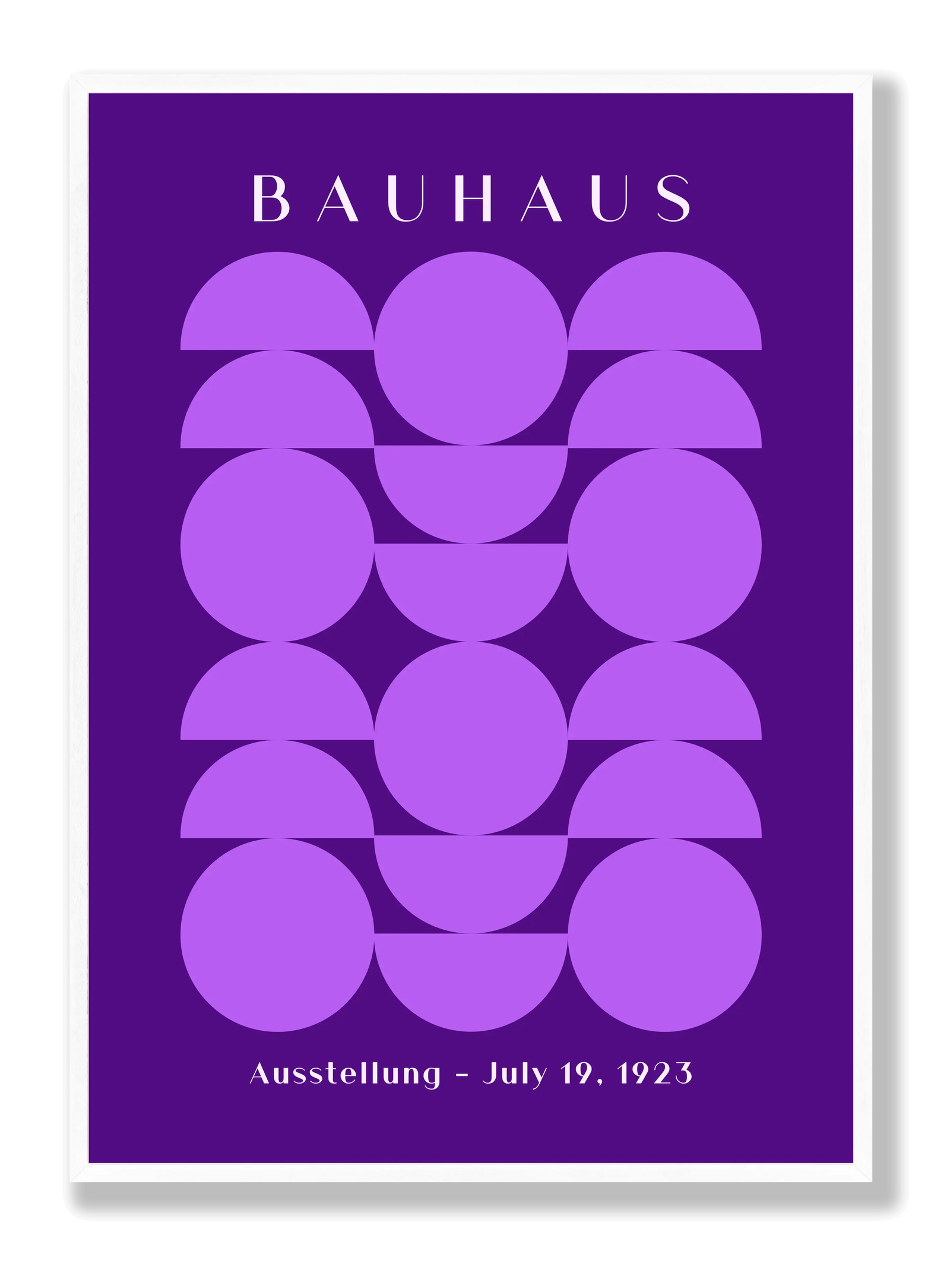 Bauhaus Half Purple 2 plakat