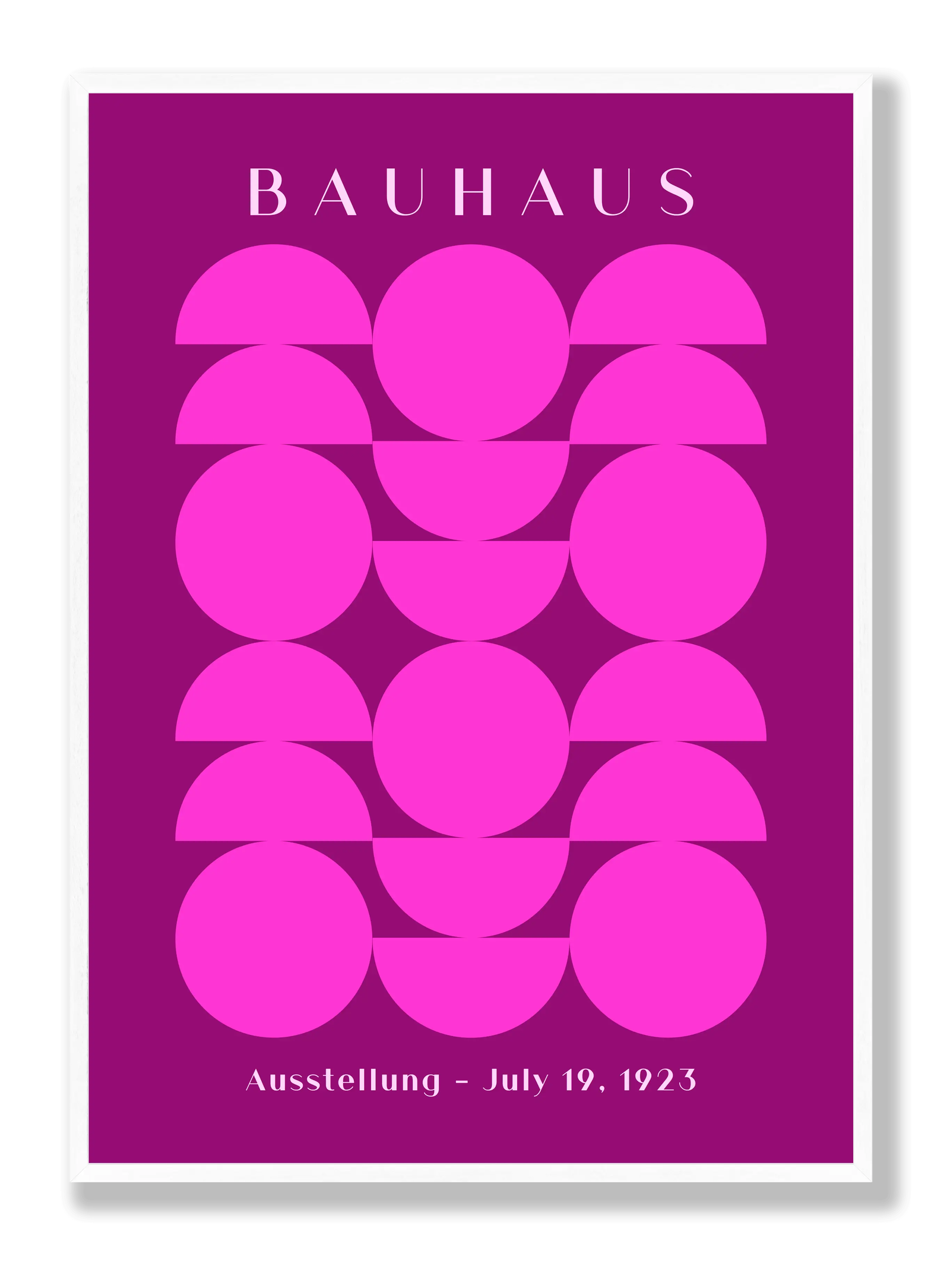 Bauhaus Half Purple plakat