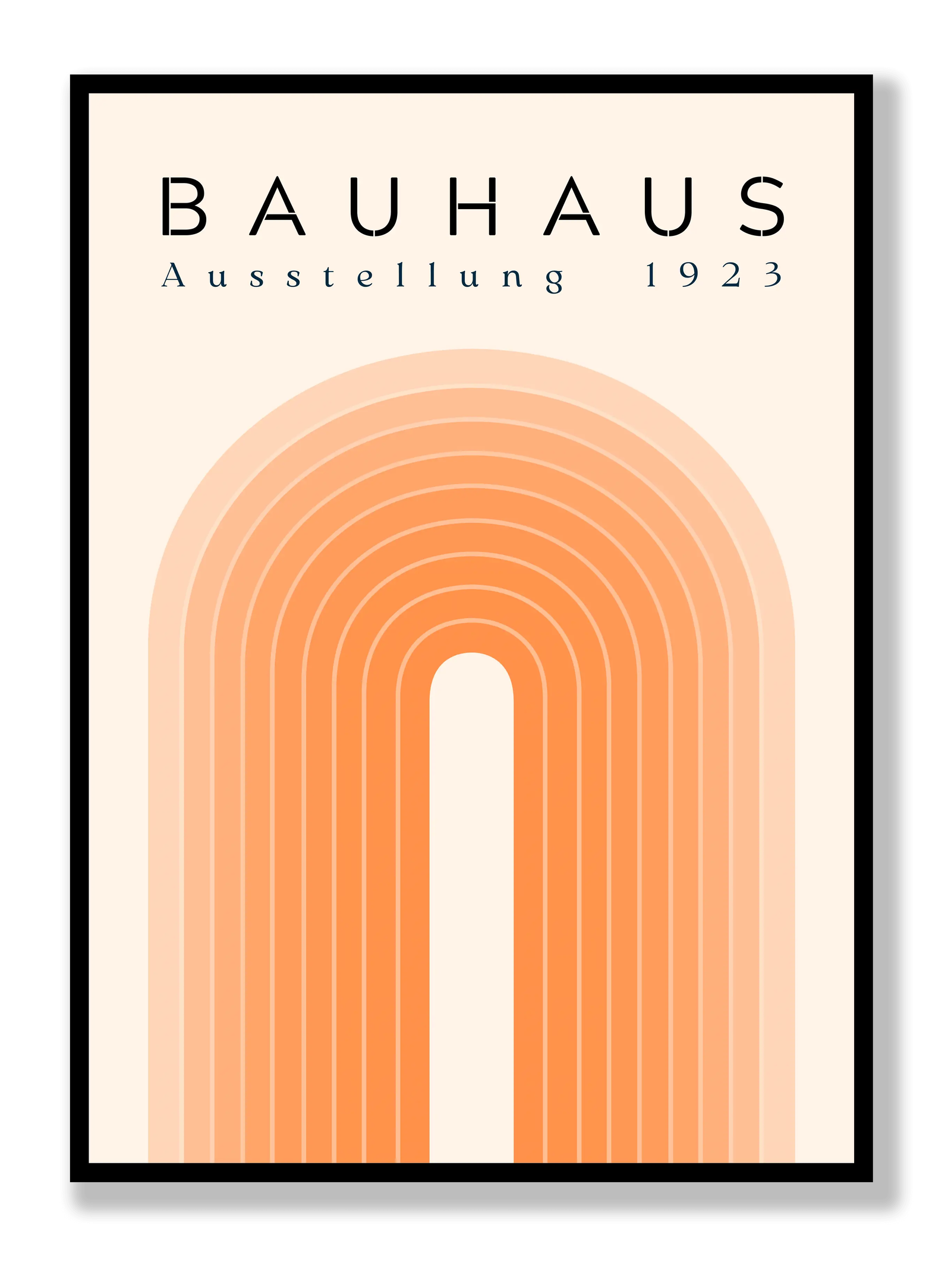 Bauhaus Orange Bridge plakat