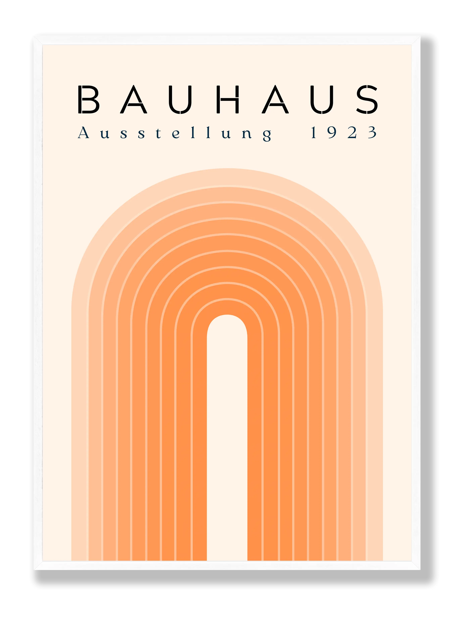 Bauhaus Orange Bridge plakat