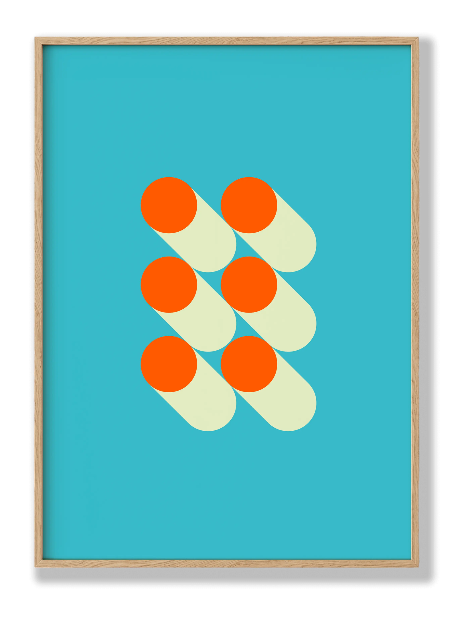 Bauhaus Orange Circles plakat