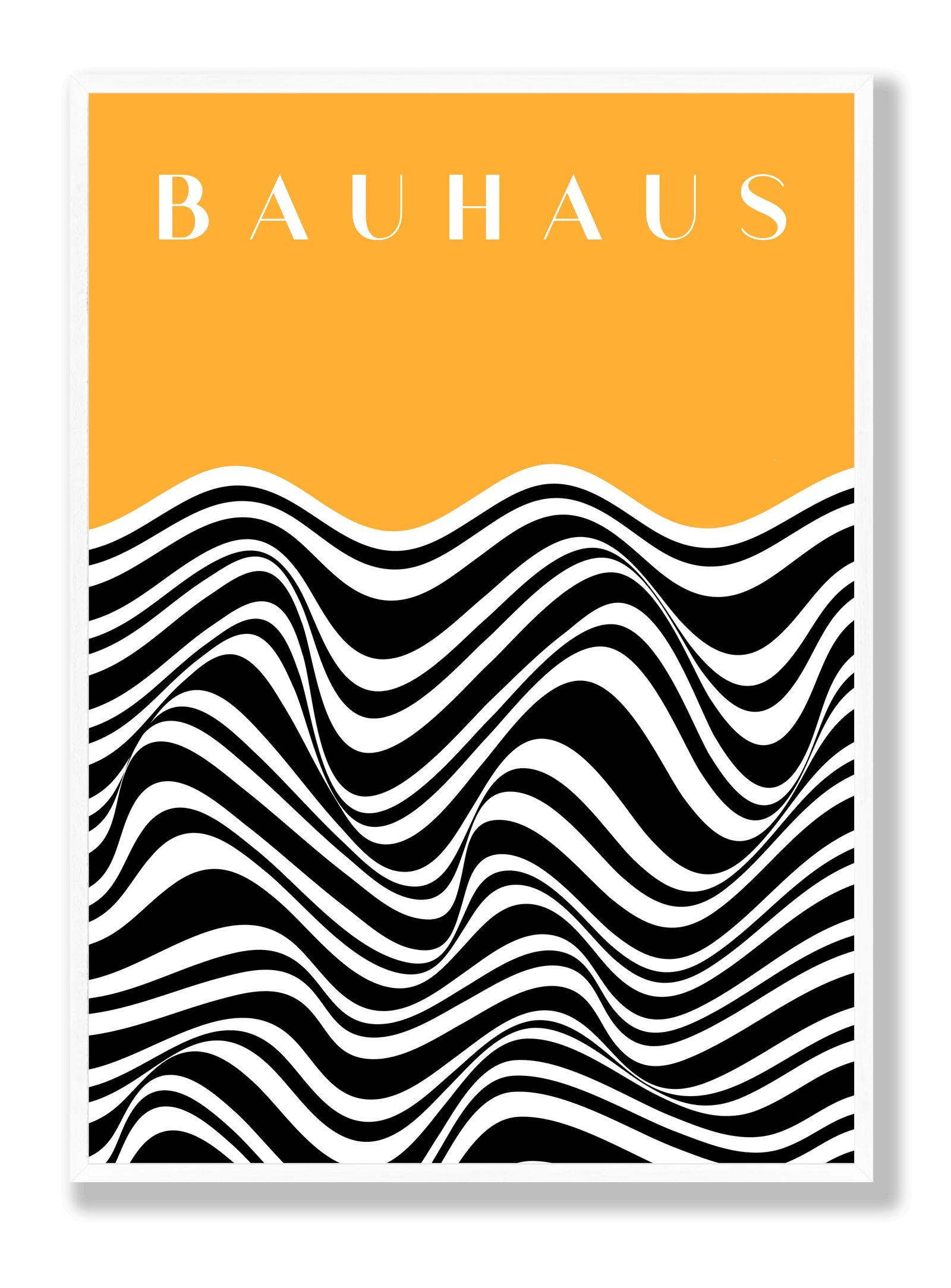 Bauhaus Orange Zebra plakat