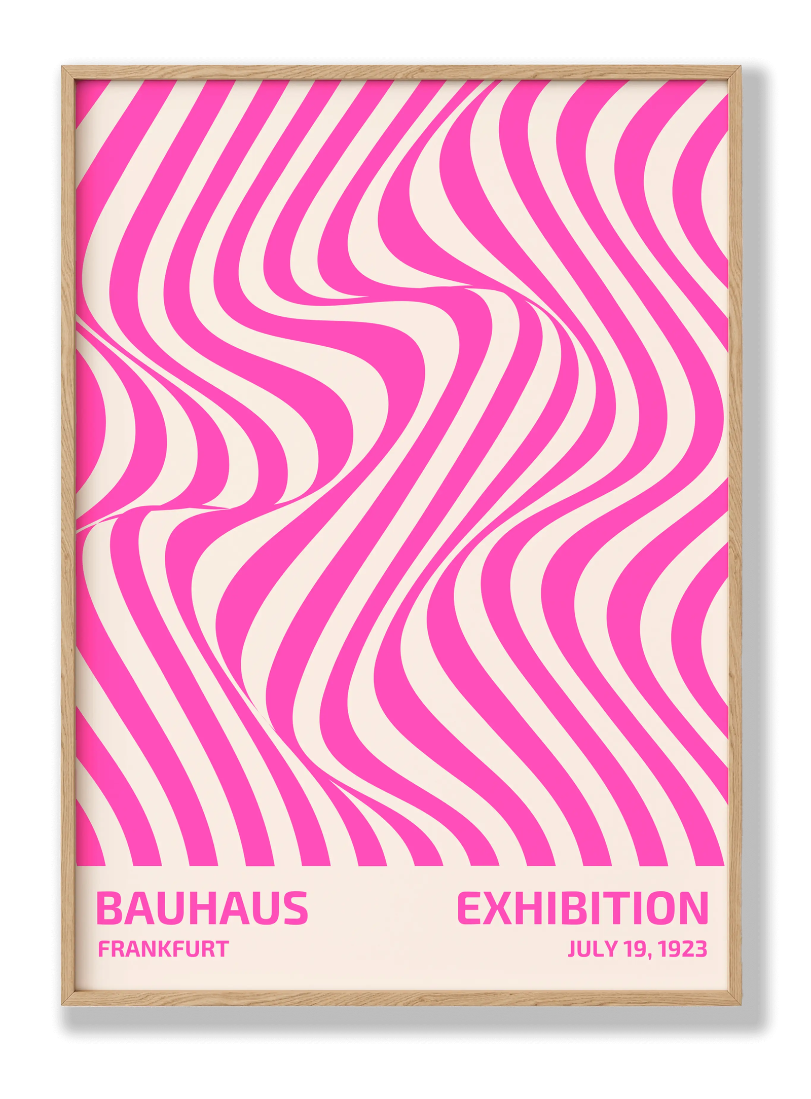 Bauhaus Pink Zebra plakat