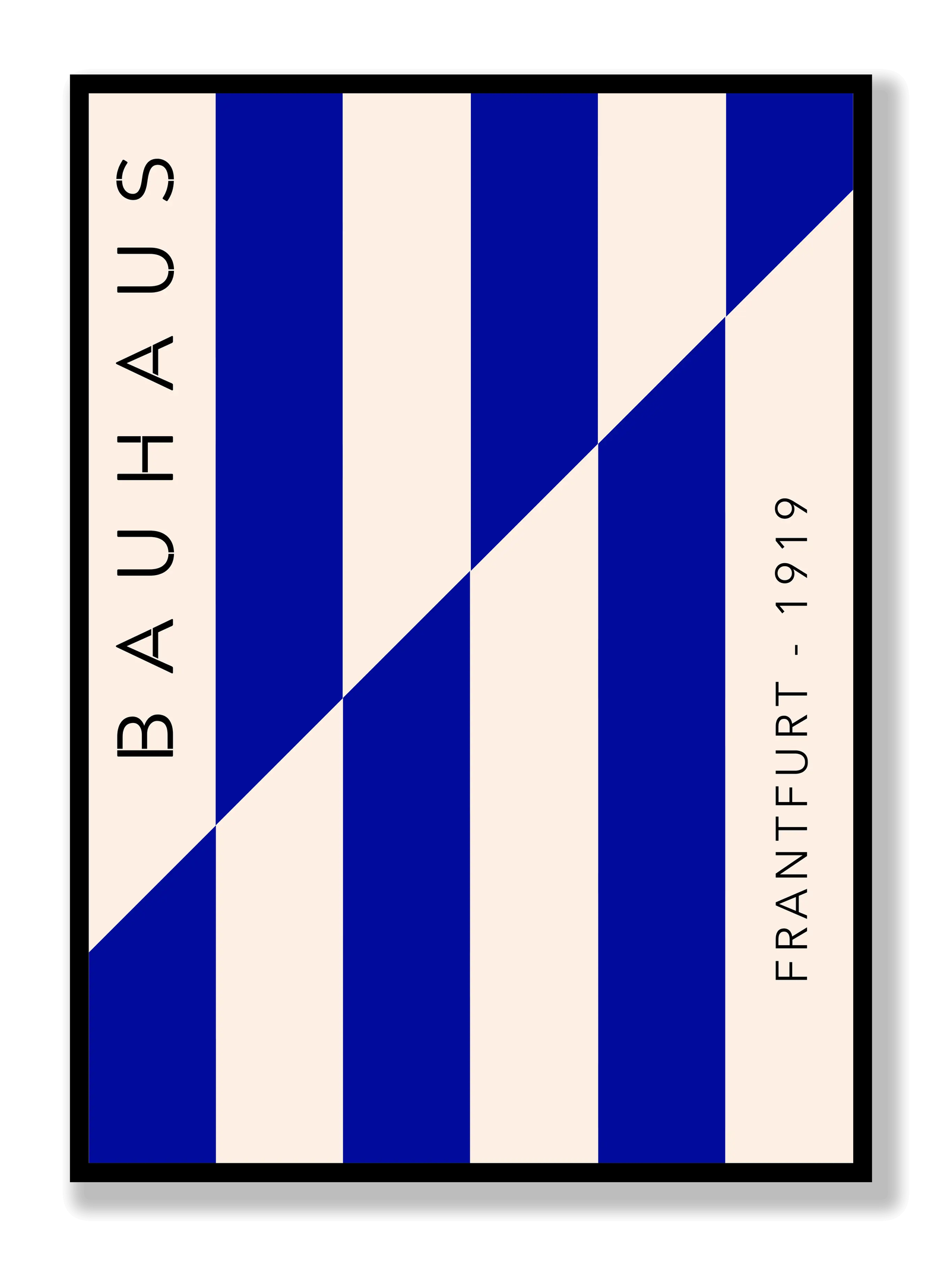 Bauhaus Reverse Blue plakat