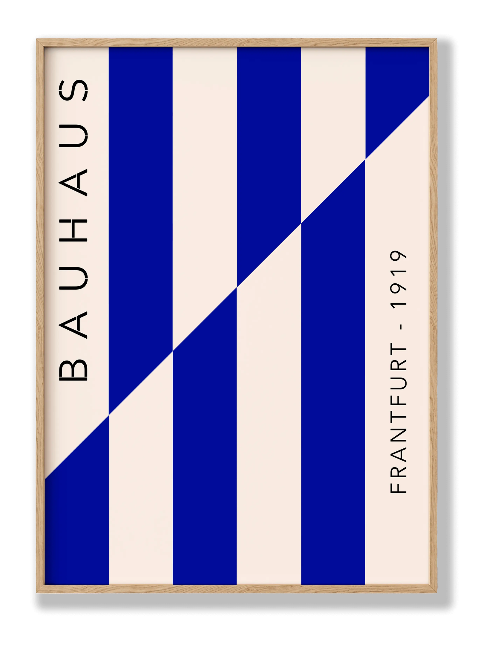 Bauhaus Reverse Blue plakat