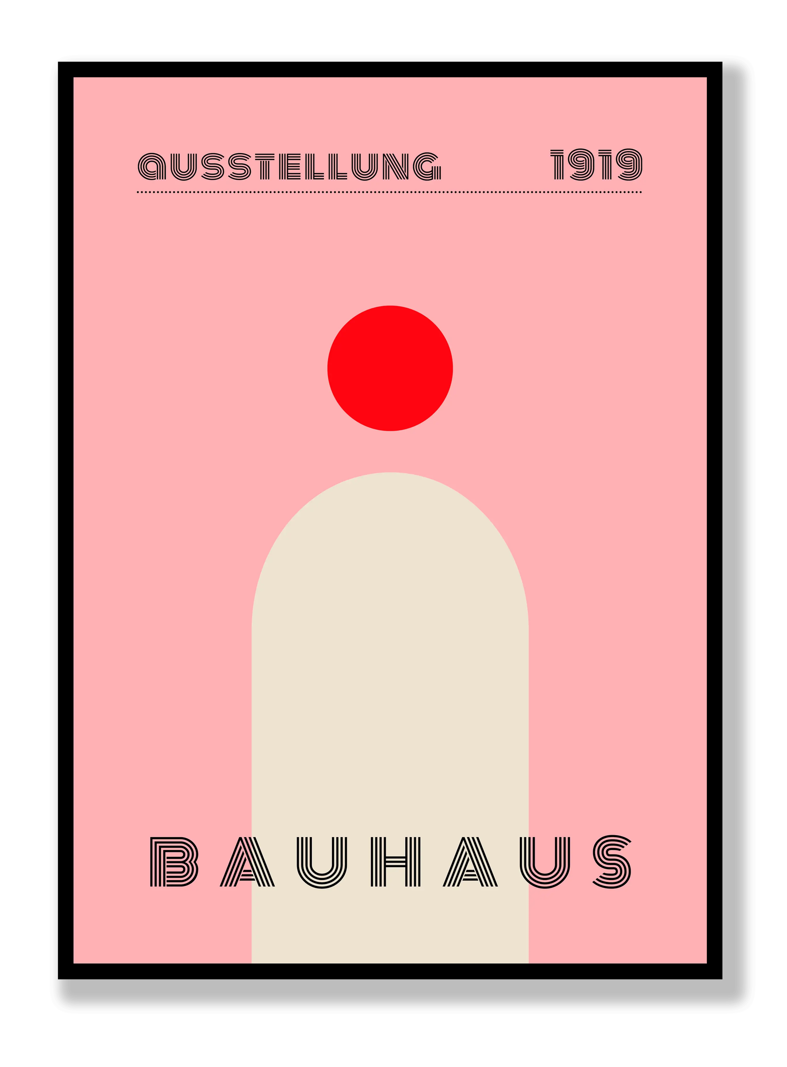 Bauhaus Single Red plakat