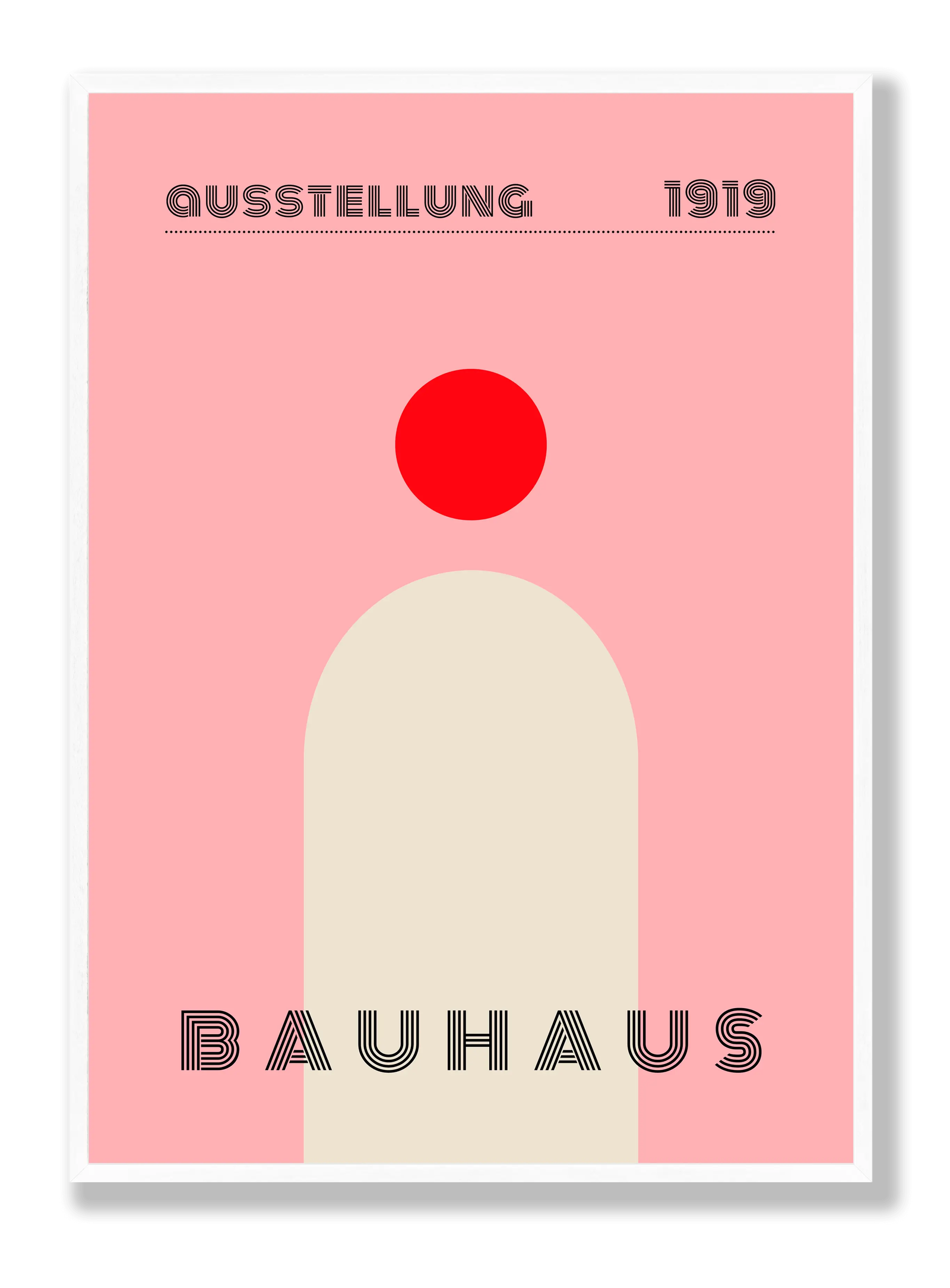 Bauhaus Single Red plakat