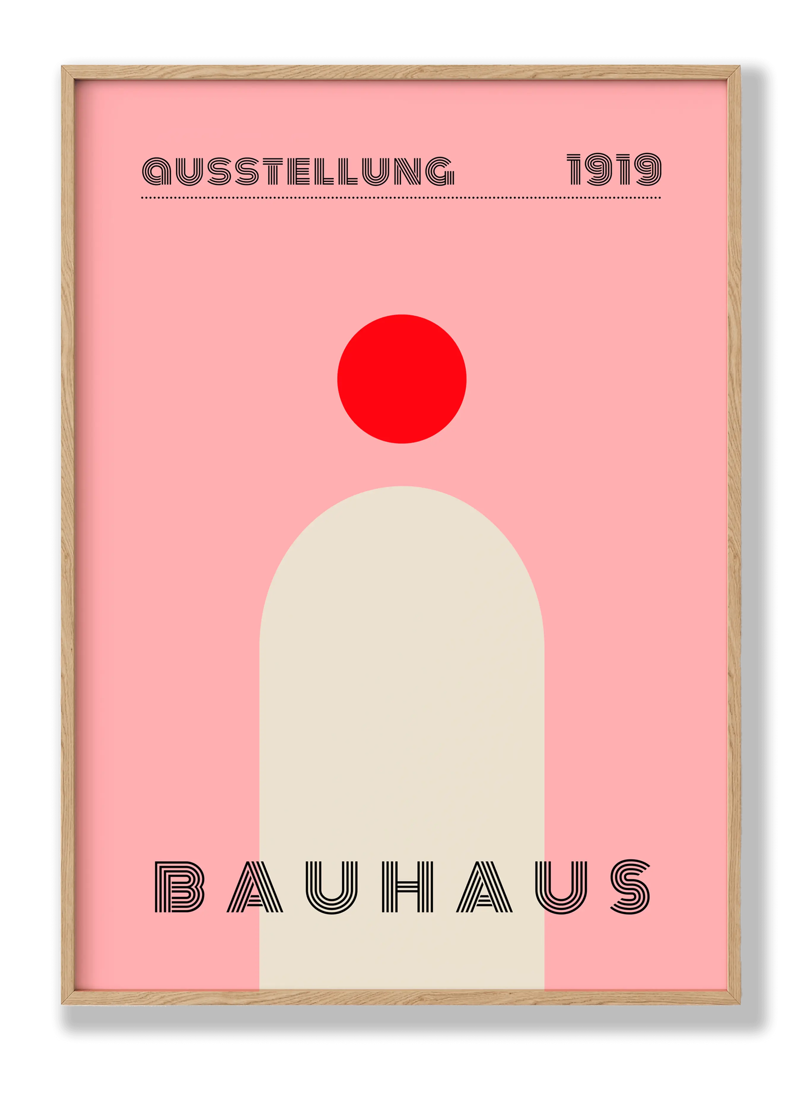 Bauhaus Single Red plakat