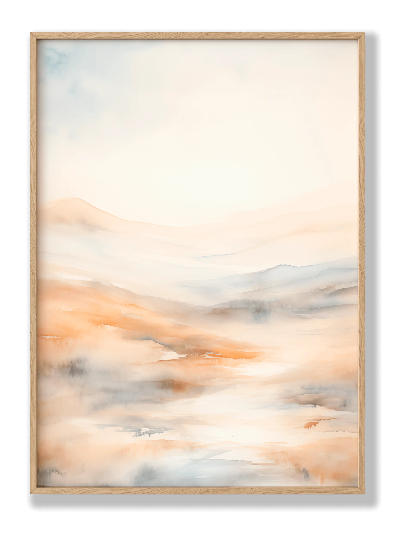 Beige Mountains Abstract plakat