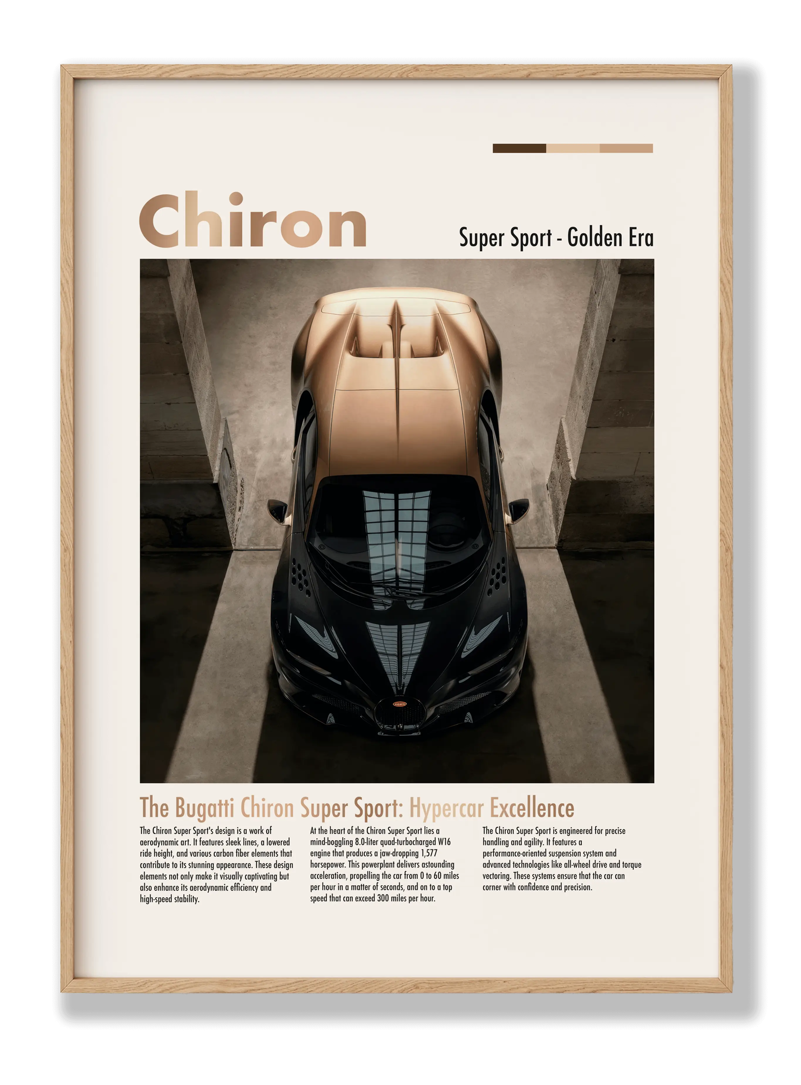 Bugatti Chiron Super Sport plakat