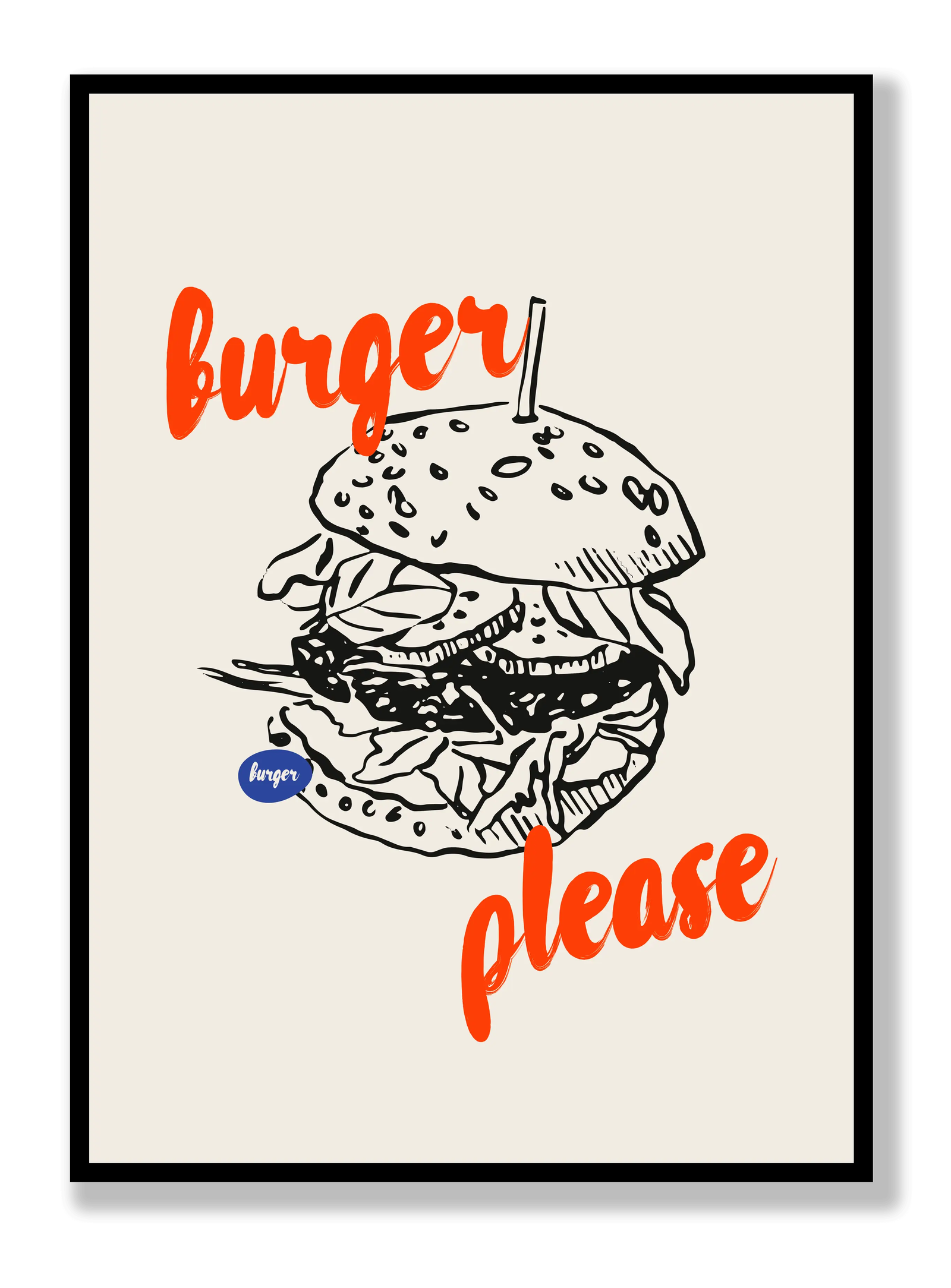 Burger Please plakat