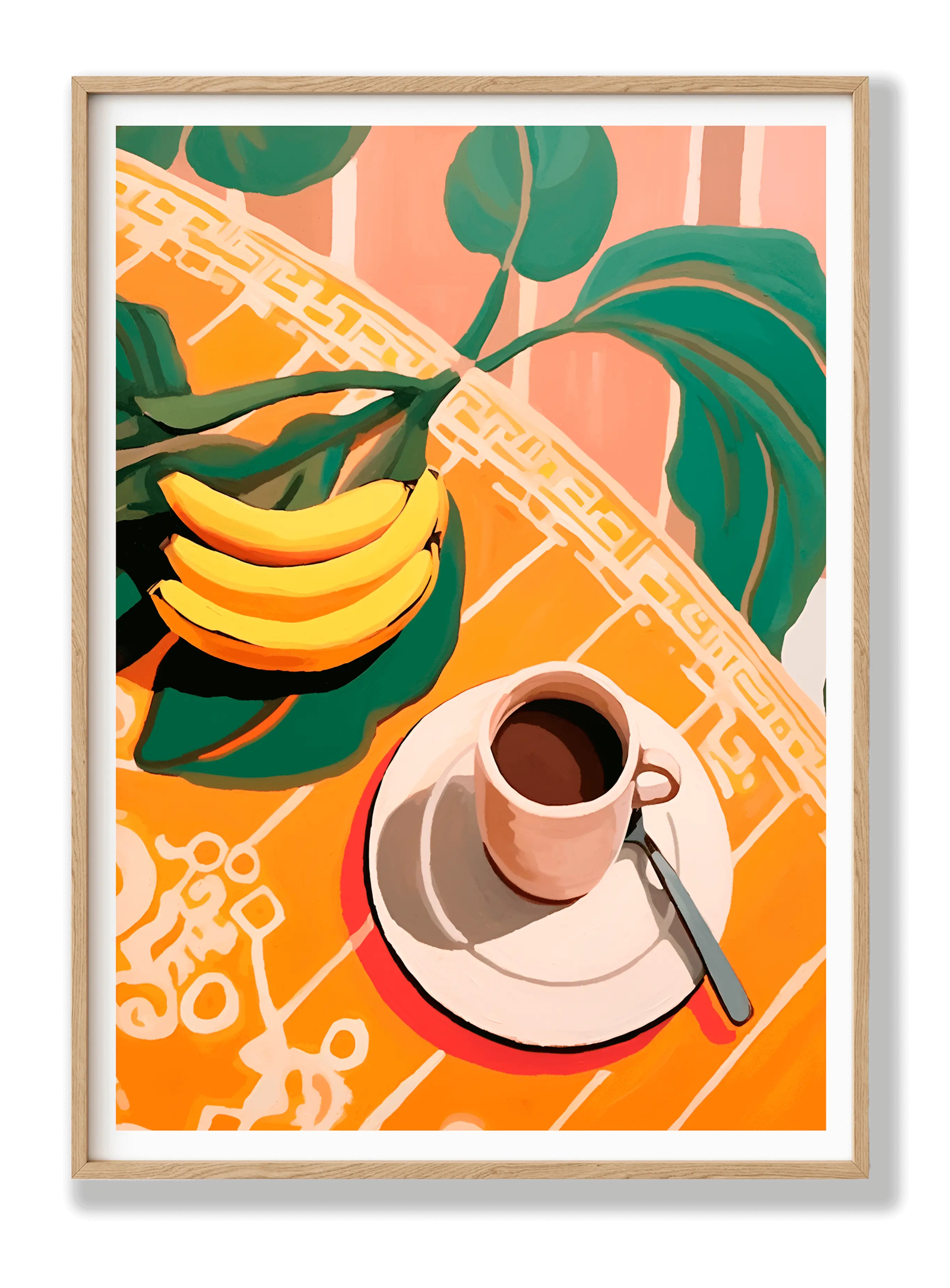 Café y Plátanos plakat