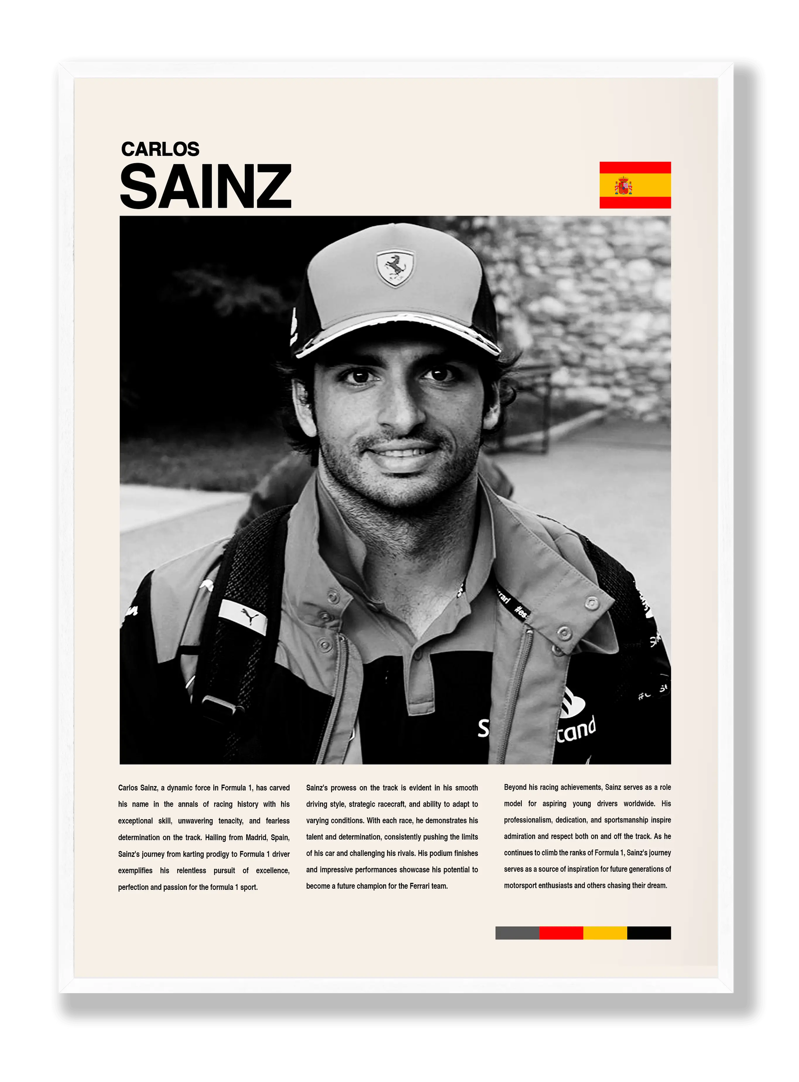 Carlos Sainz plakat