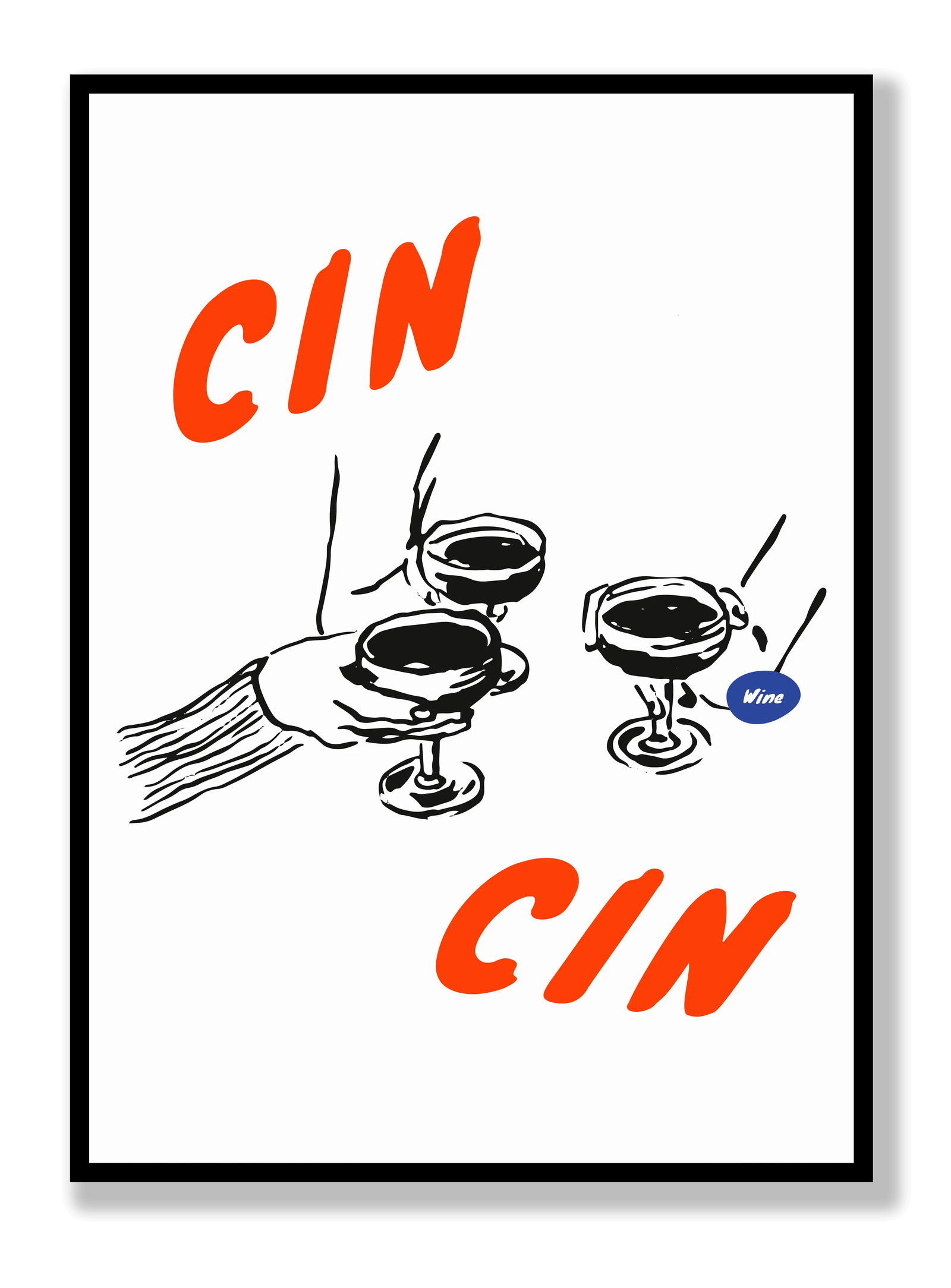 Cin Cin Wine plakat