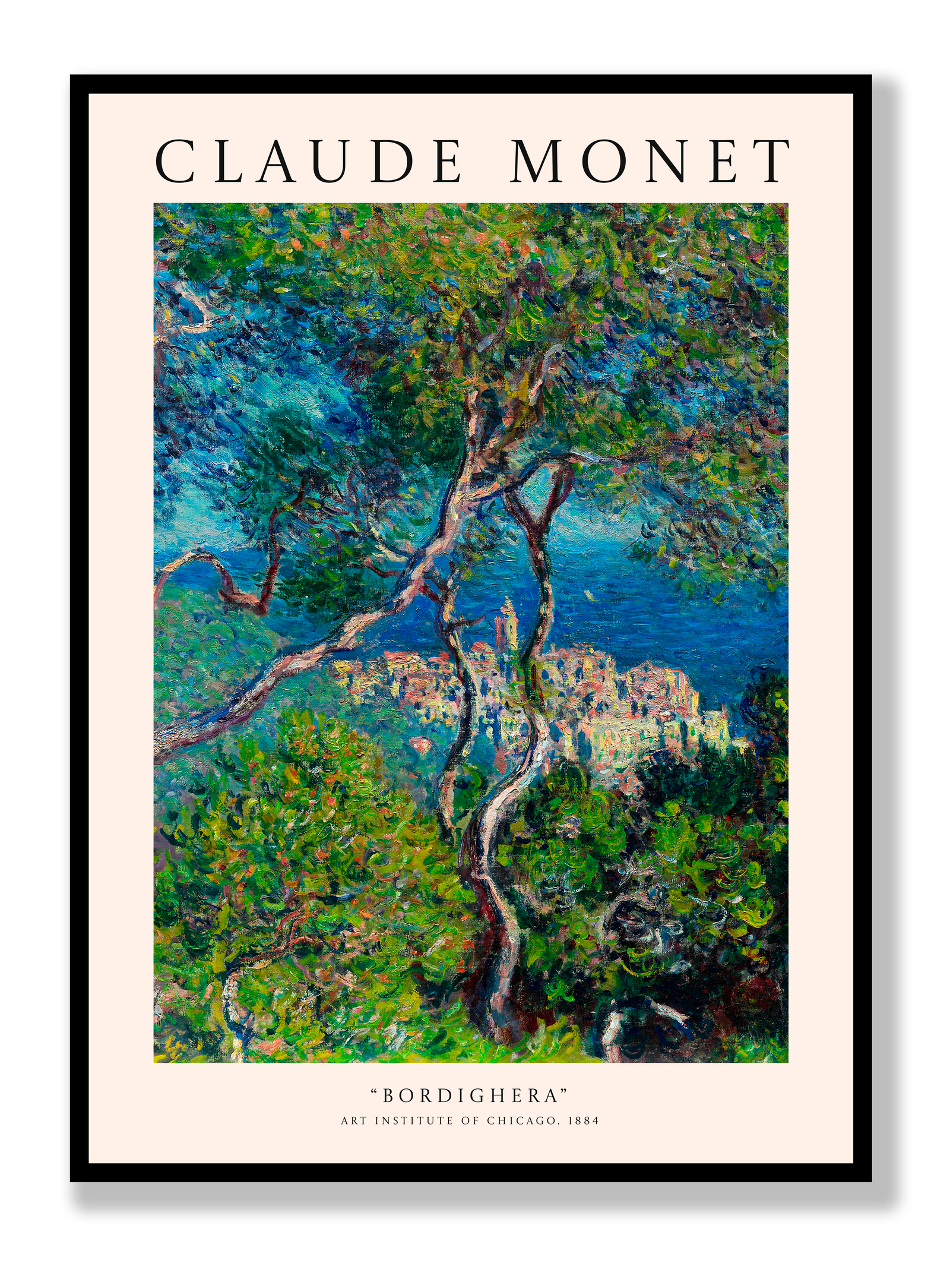 Claude Monet - Bordighera plakat