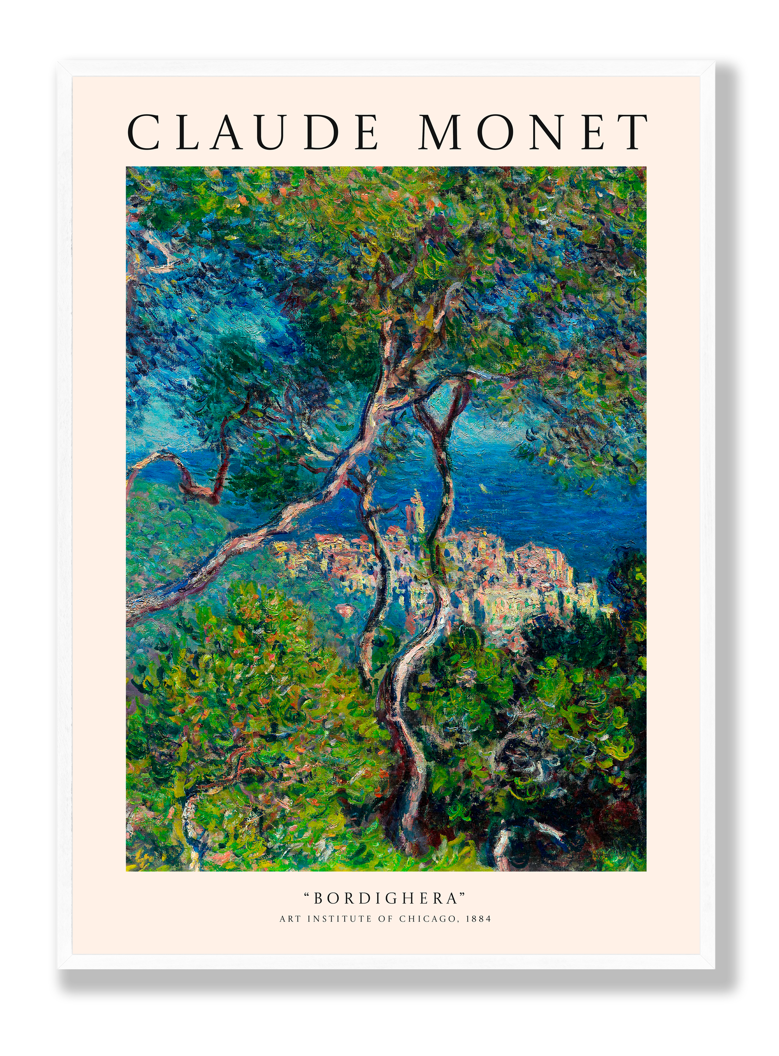 Claude Monet - Bordighera plakat