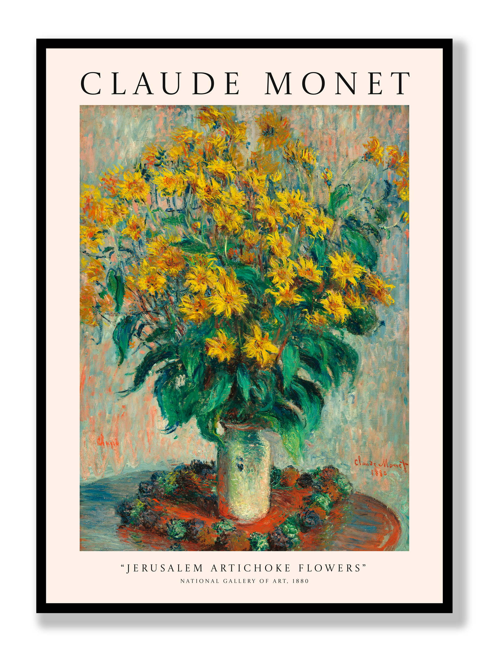 Claude Monet - Jerusalem Artichoke Flowers plakat