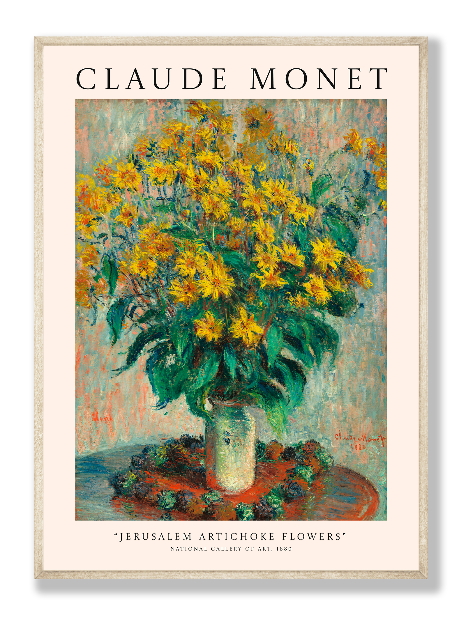 Claude Monet - Jerusalem Artichoke Flowers plakat