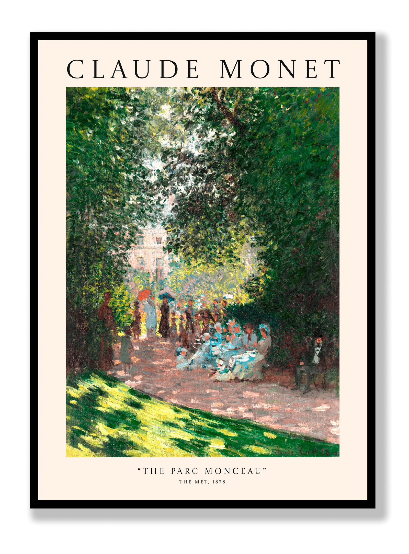 Claude Monet - The Parc Monceau plakat