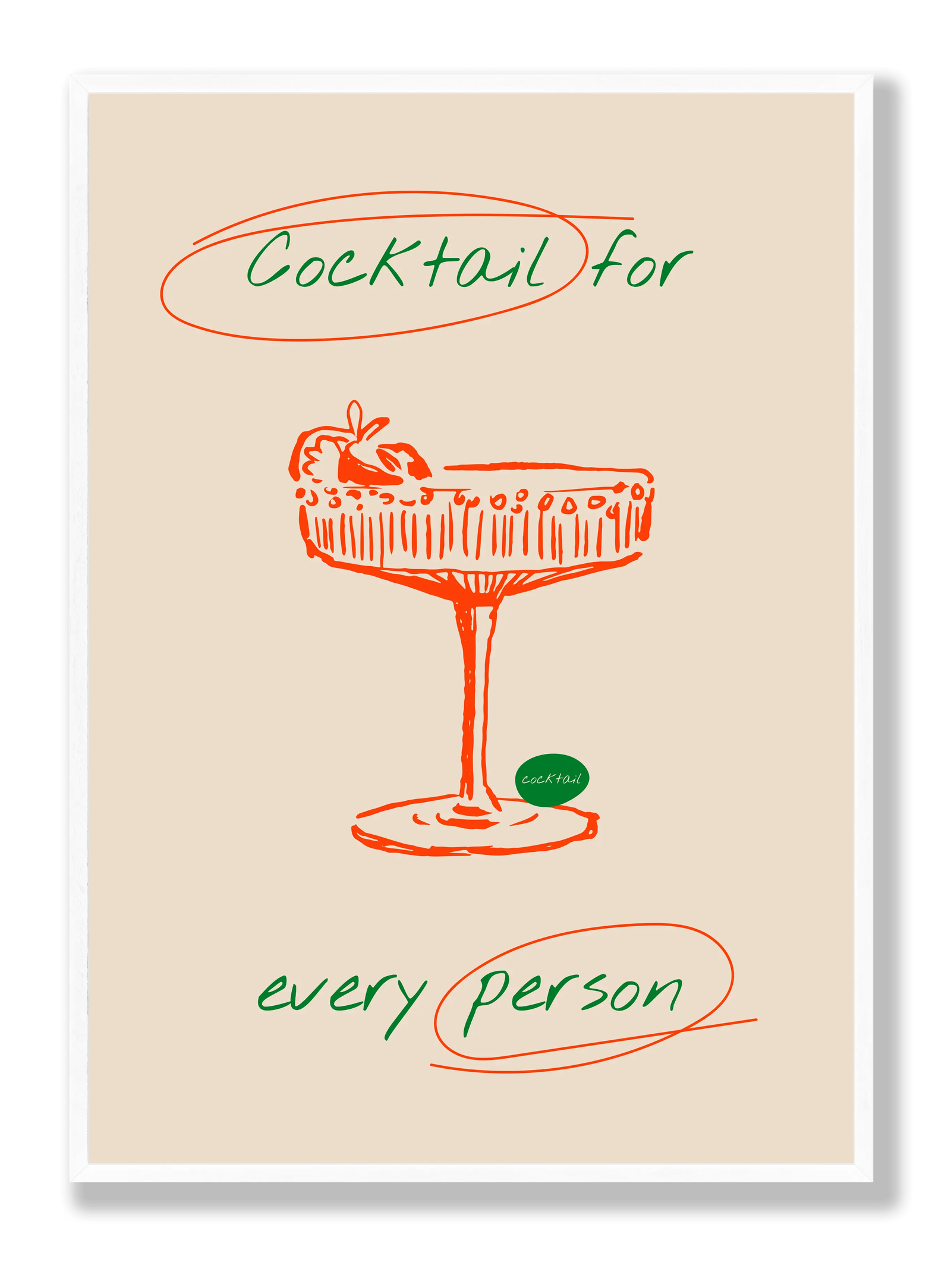 Cocktail Person plakat