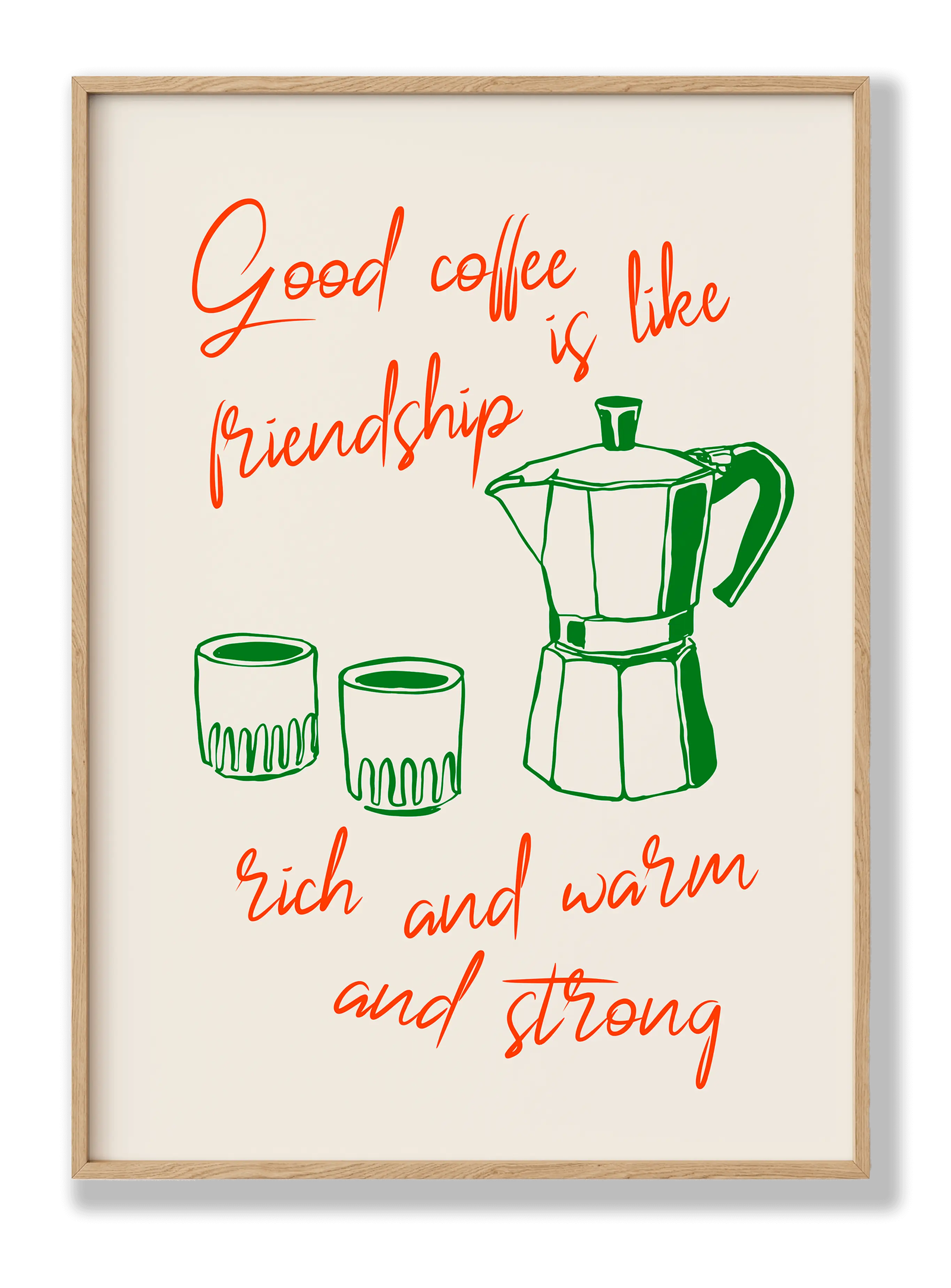 Coffee Is Friendship plakat