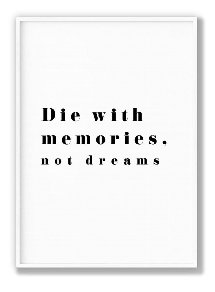 Die With Memories plakat